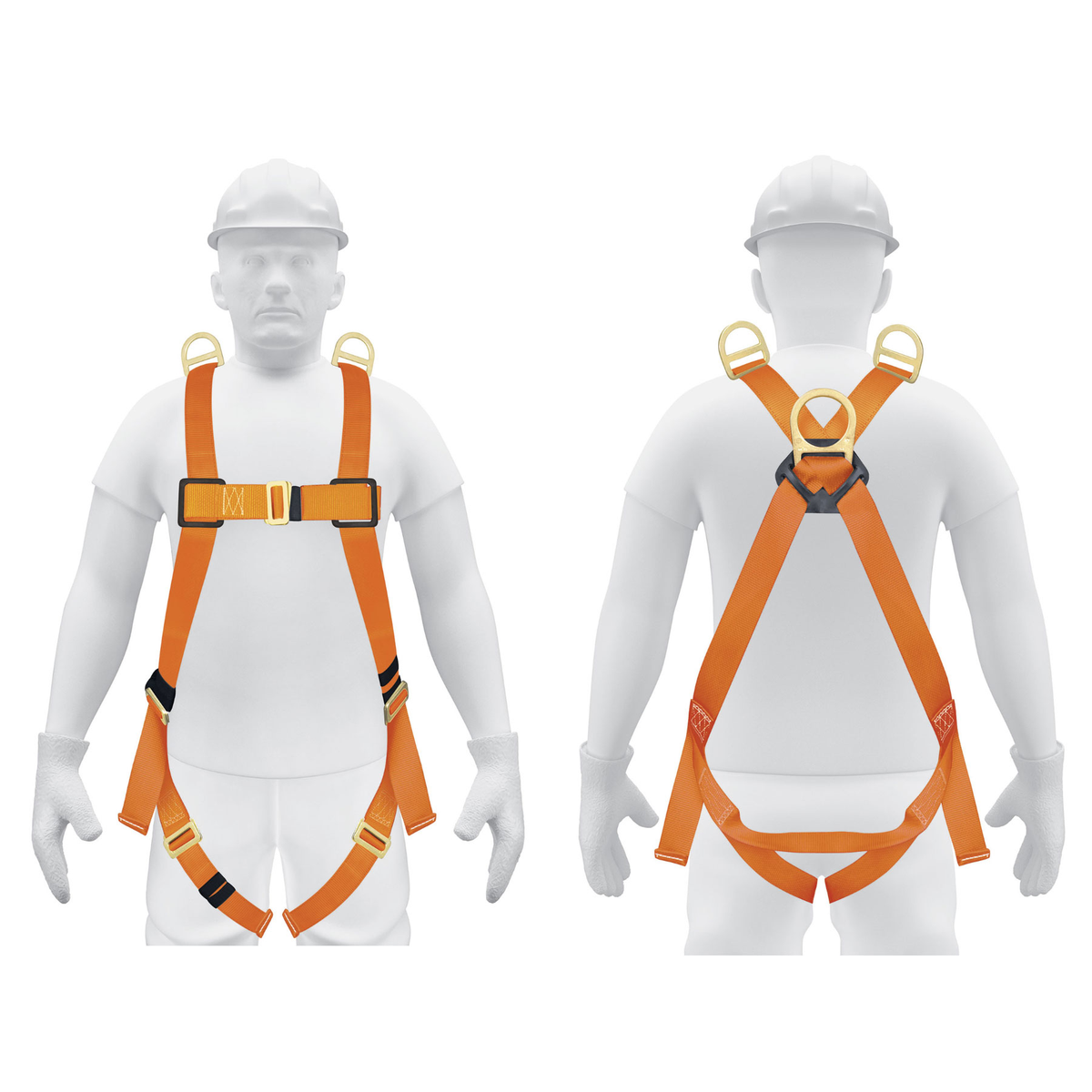Arnés de cuerpo completo, 3 anillos, rescate