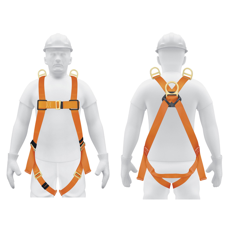 Arnés de cuerpo completo, 3 anillos, rescate