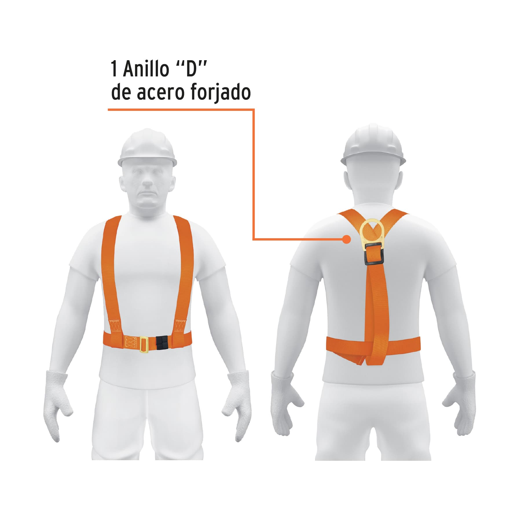 Arnés de pecho, 1 anillo