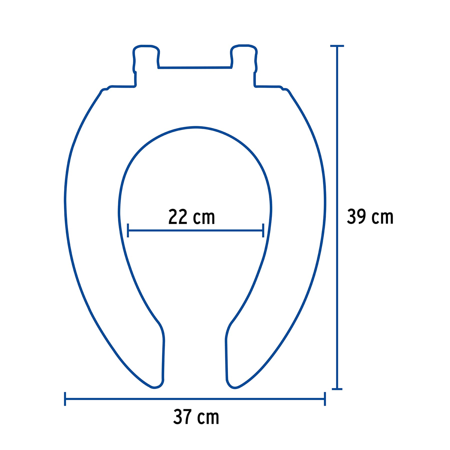 Asiento para WC, 40 cm, beige