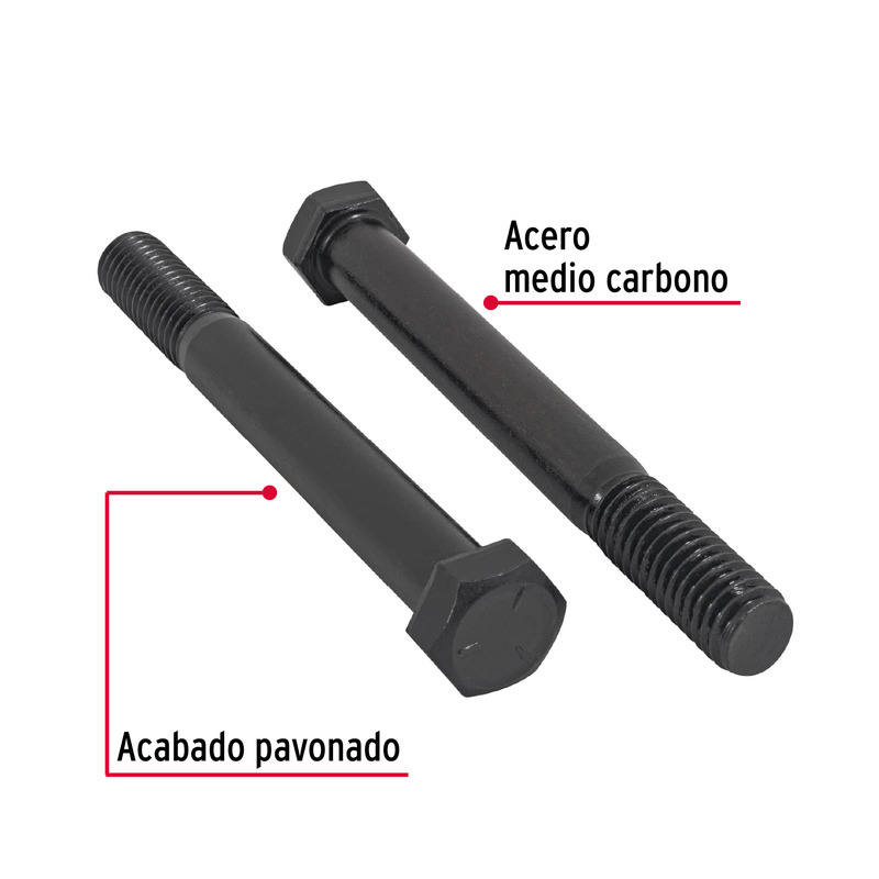 Tornillo Grado 5, 7/16 X 4", 20 piezas