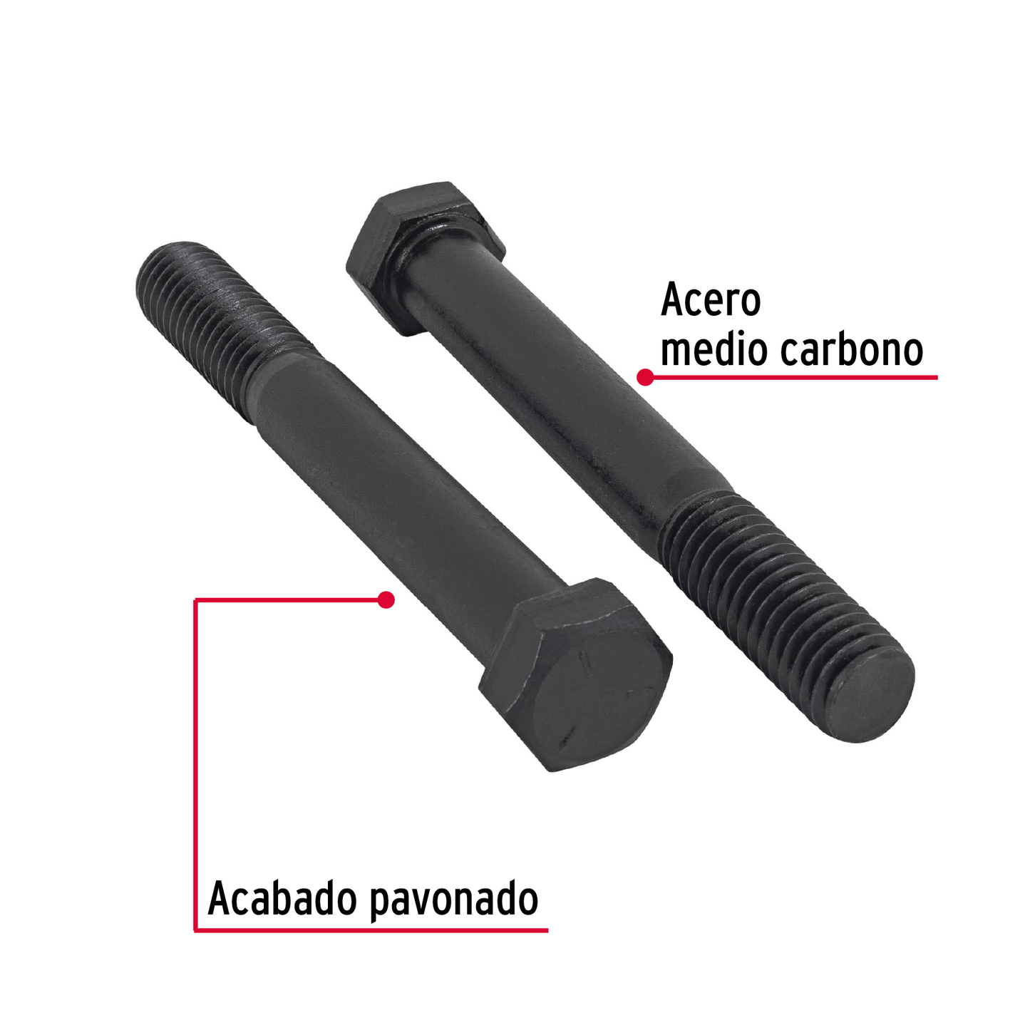 Tornillo Grado 5, 7/16 X 3-1/2", 20 piezas