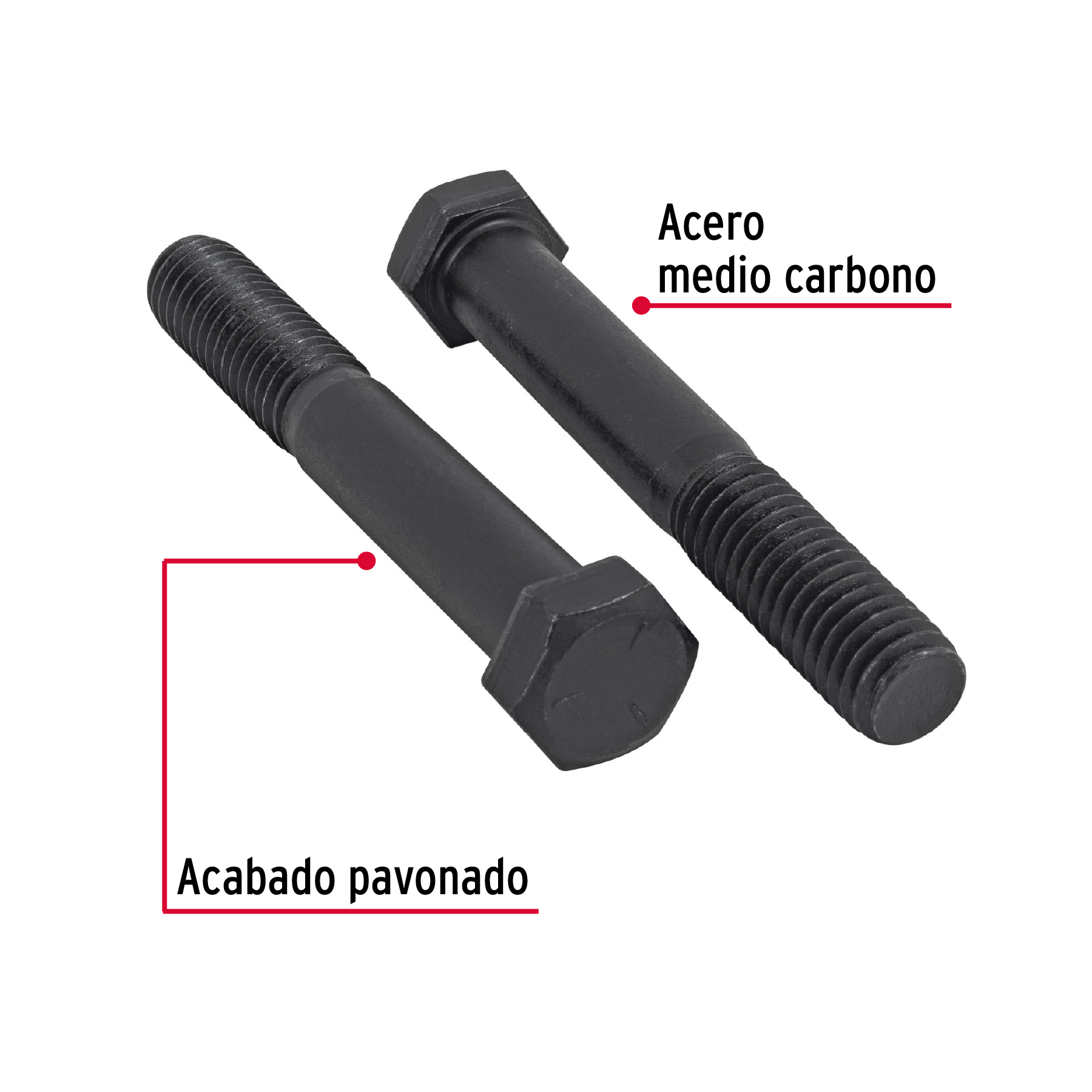 Tornillo Grado 5, 7/16 X 3", 30 piezas