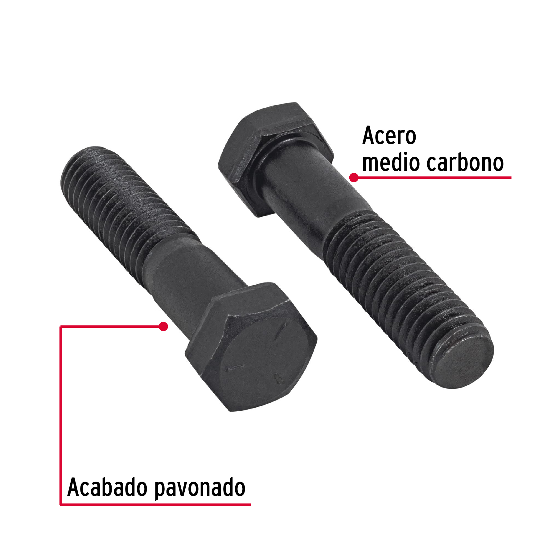 Tornillo Grado 5, 7/16 X 2-1/2", 30 piezas