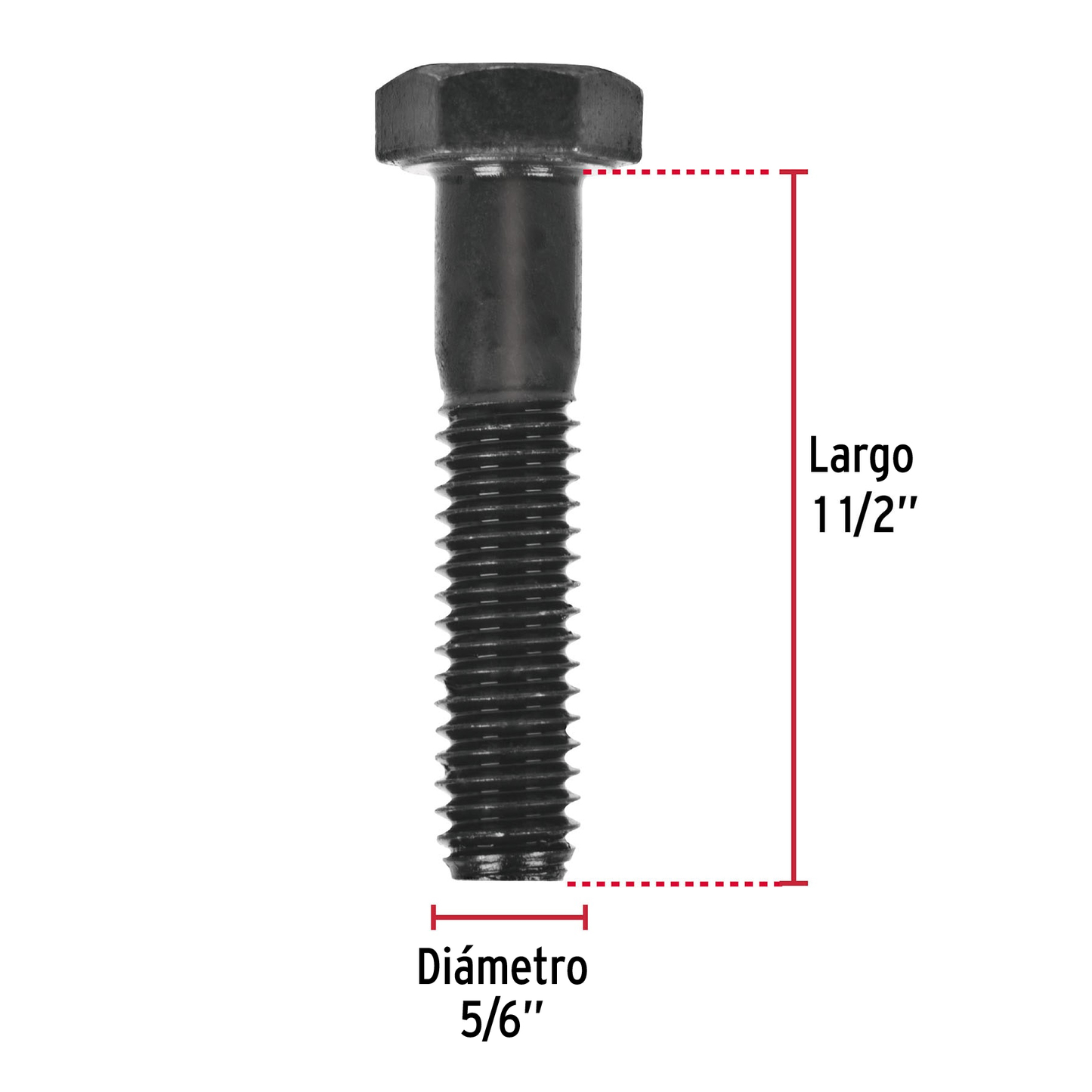 Tornillo Grado 5, 5/16 X 1-1/2", 50 piezas