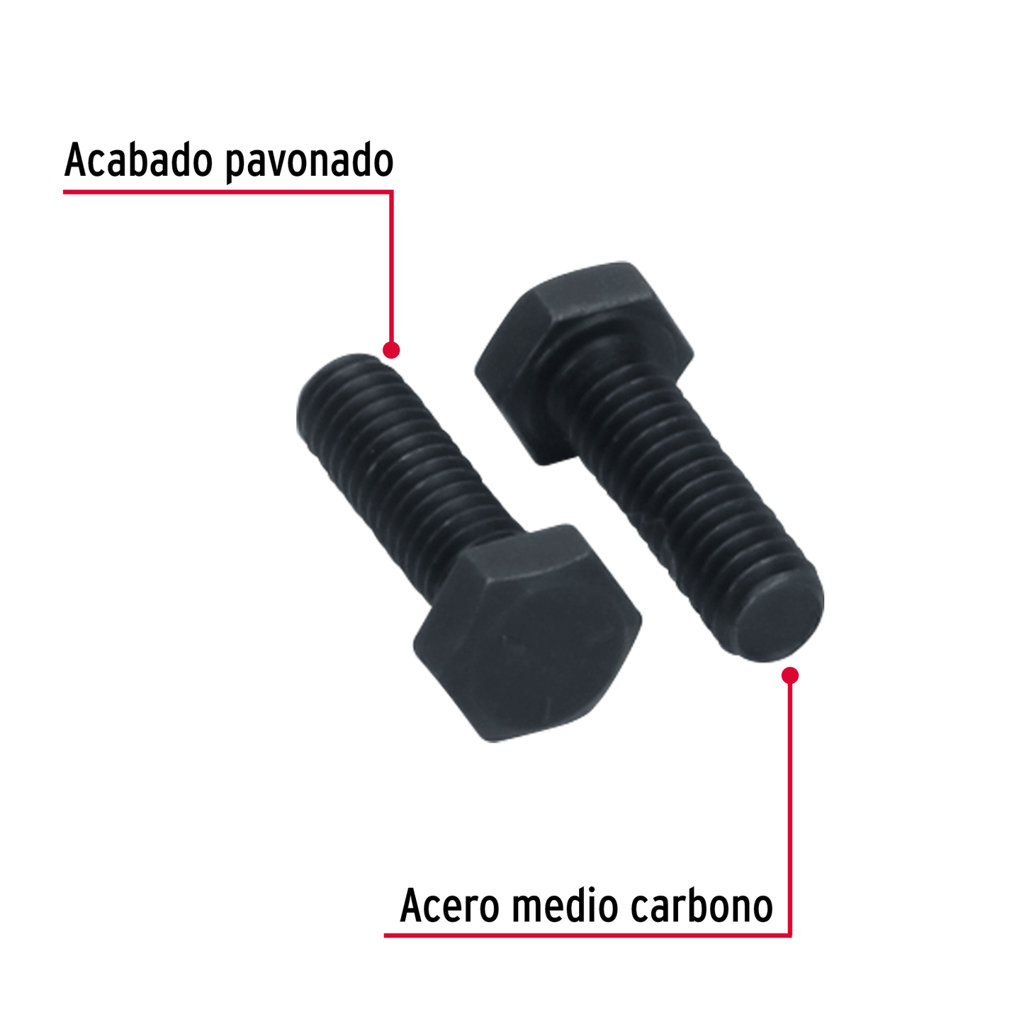 Tornillo Grado 5, 5/16 X 1", 60 piezas