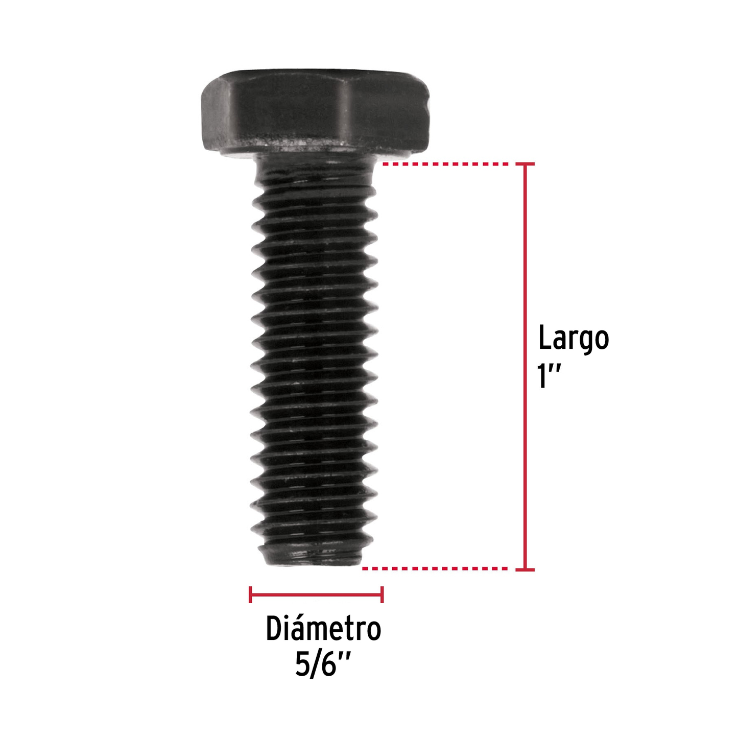 Tornillo Grado 5, 5/16 X 1", 60 piezas
