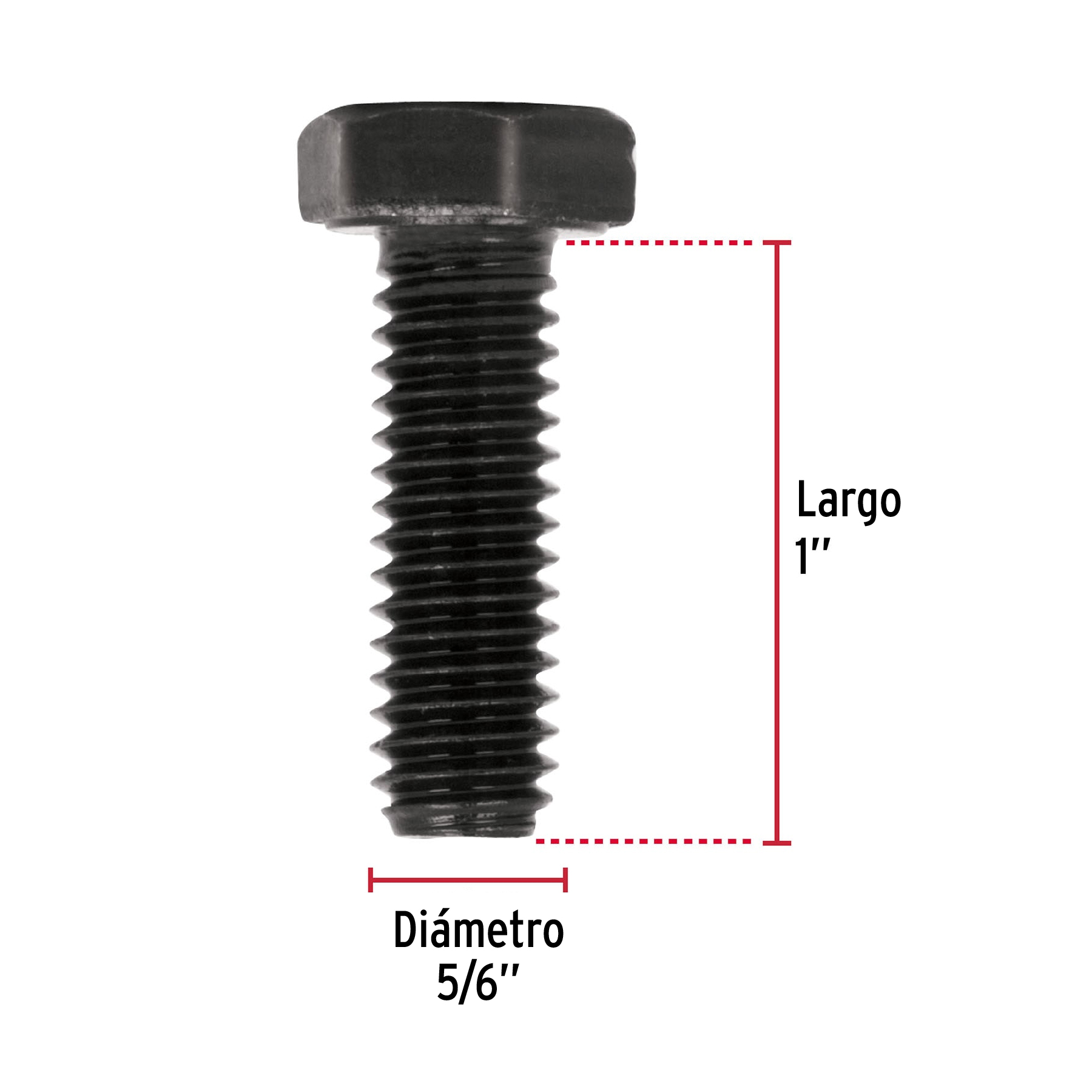 Tornillo Grado 5, 5/16 X 1", 60 piezas