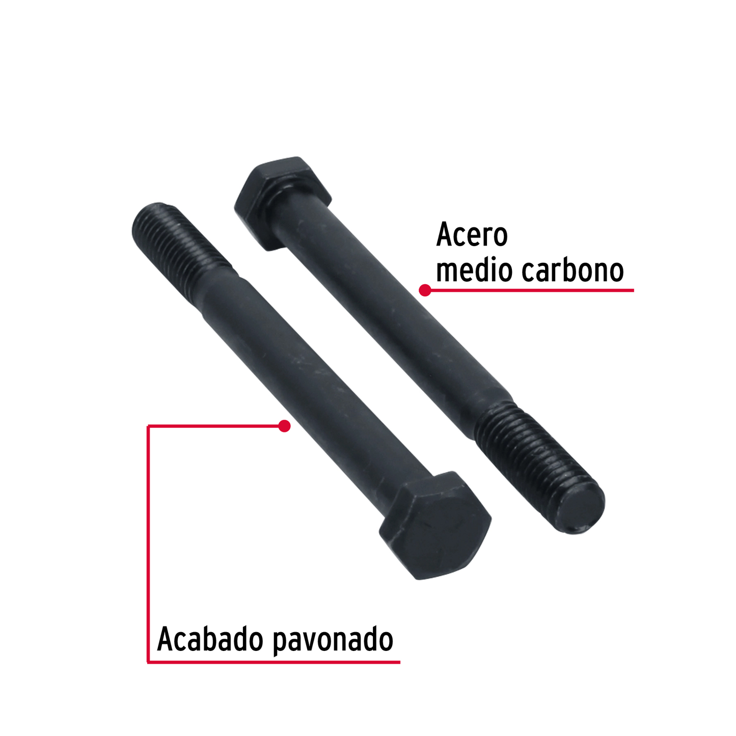 Tornillo Grado 5, 3/8 X 4", 30 piezas