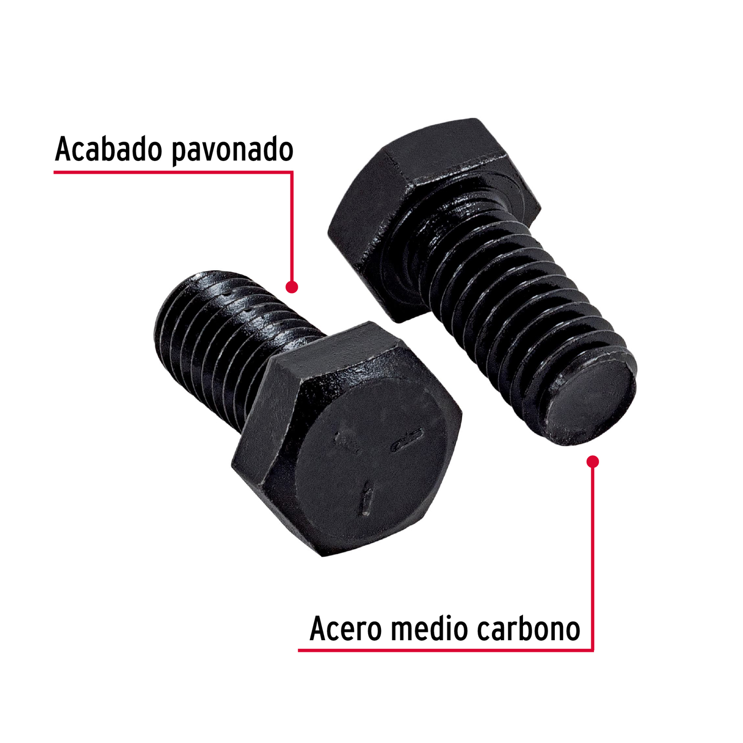 Tornillo Grado 5, 3/8 X 3/4", 50 piezas
