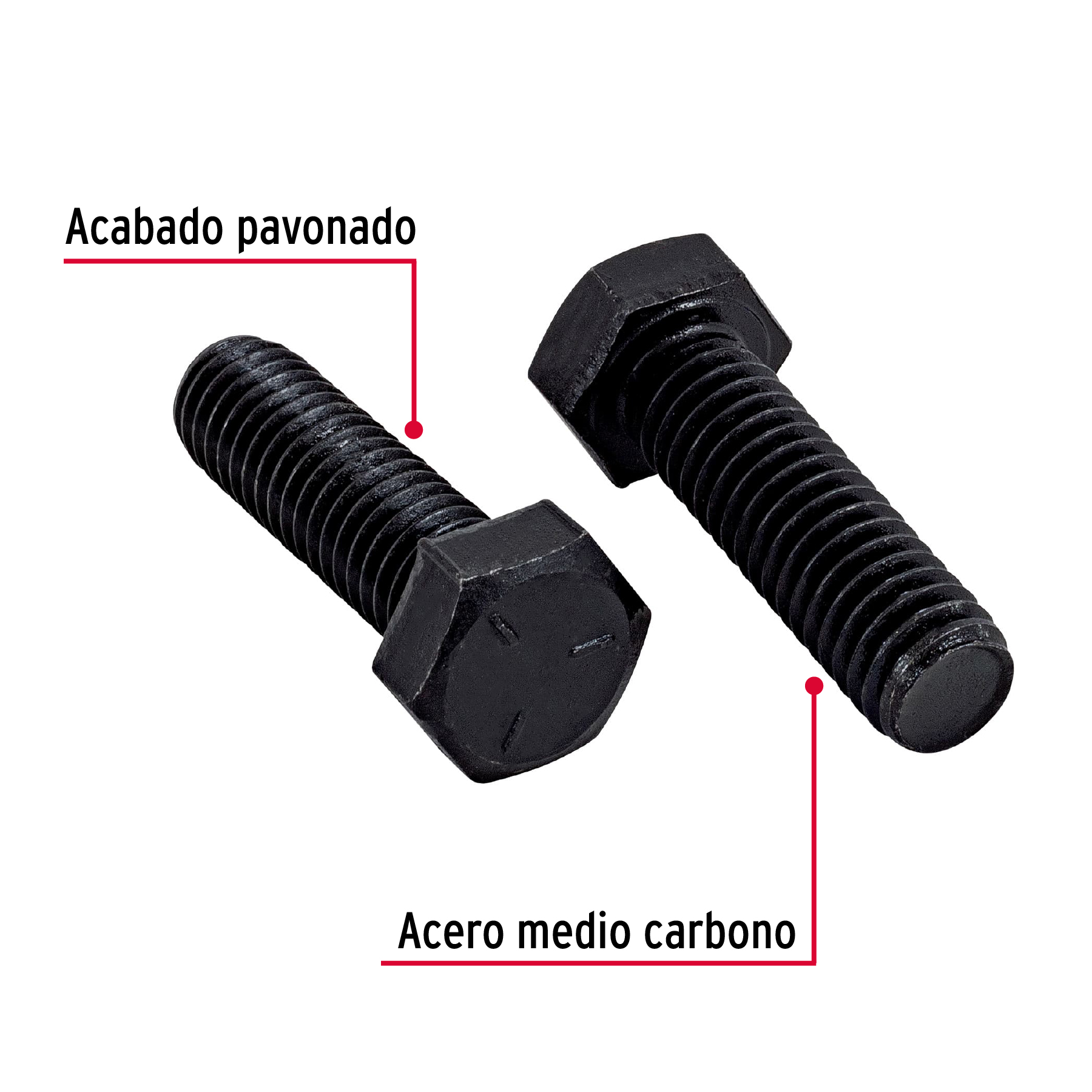 Tornillo Grado 5, 3/8 X 1-1/4", 40 piezas