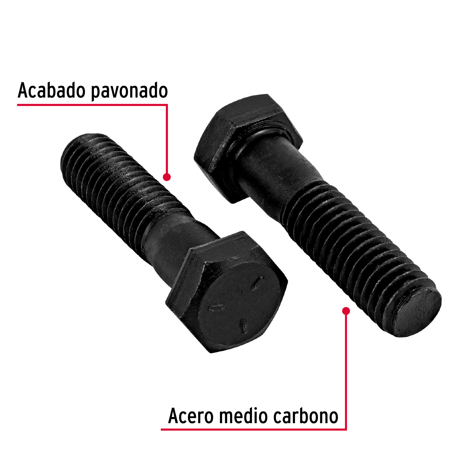 Tornillo Grado 5, 3/8 X 1-1/2", 70 piezas