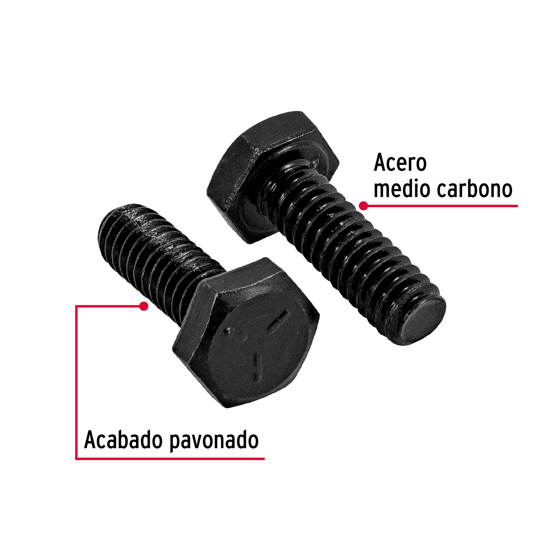 Tornillo Grado 5, 1/4 X 3/4", 100 piezas