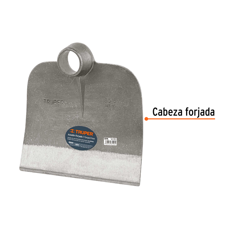 Azadón Centroamericano, sin mango, 3.5 lbs