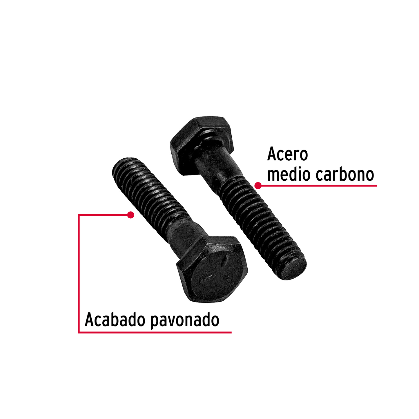 Tornillo Grado 5, 1/4 X 1-1/4", 100 piezas