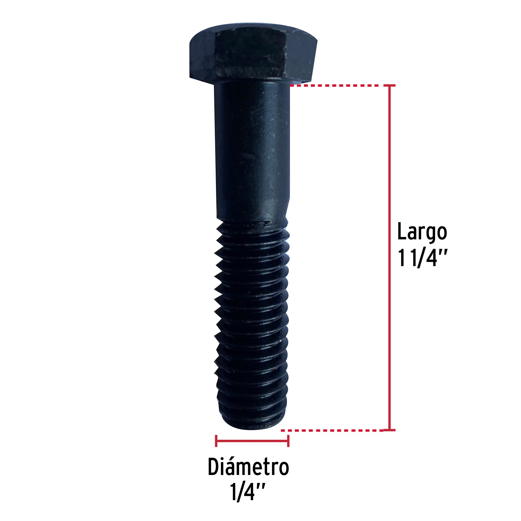 Tornillo Grado 5, 1/4 X 1-1/4", 100 piezas