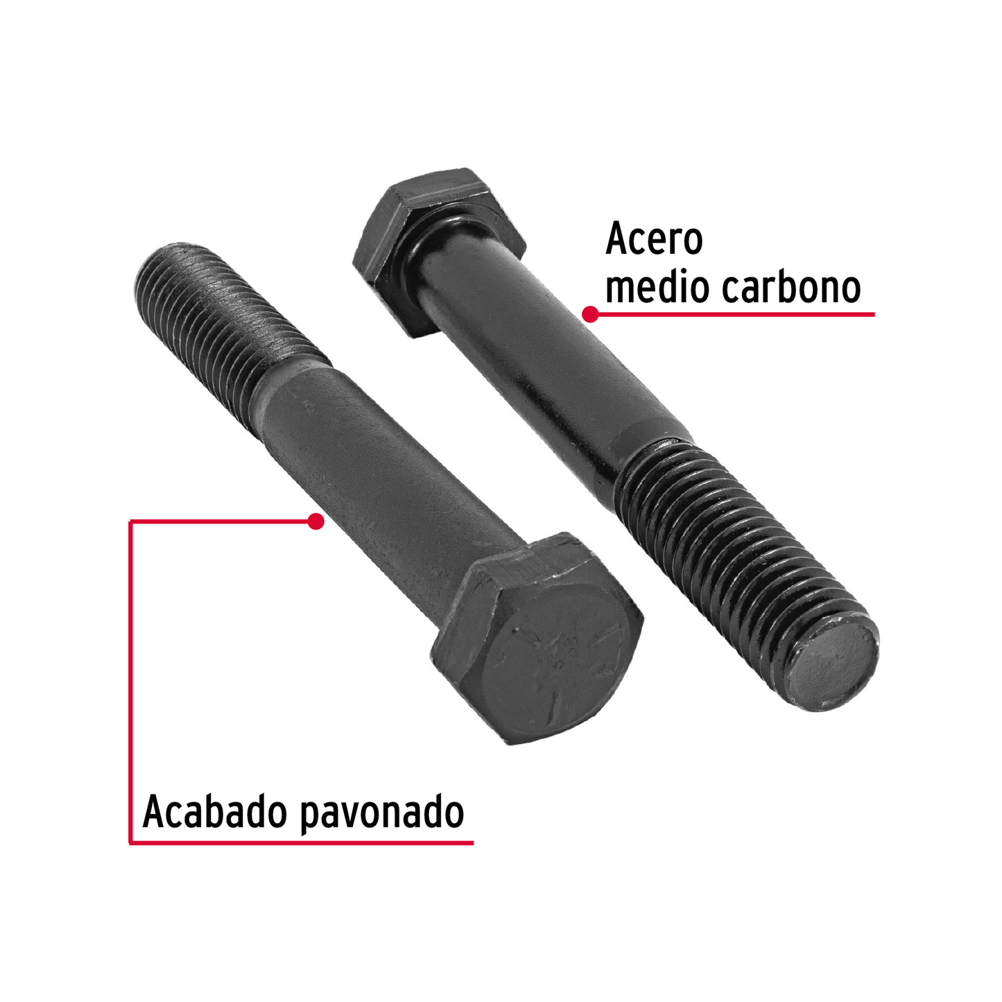 Tornillo Grado 5, 1/2 X 3-1/2", 20 piezas