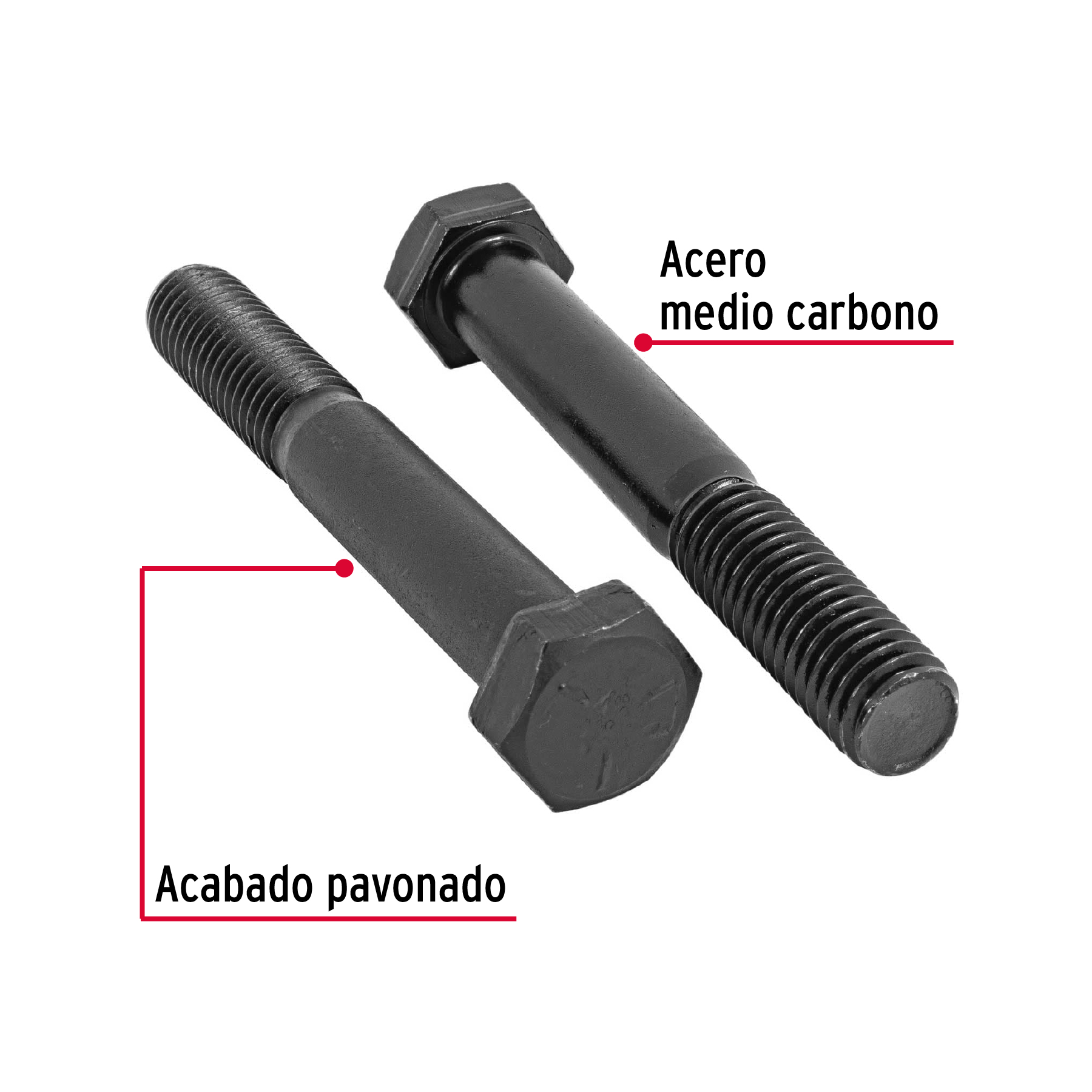 Tornillo Grado 5, 1/2 X 3-1/2", 20 piezas