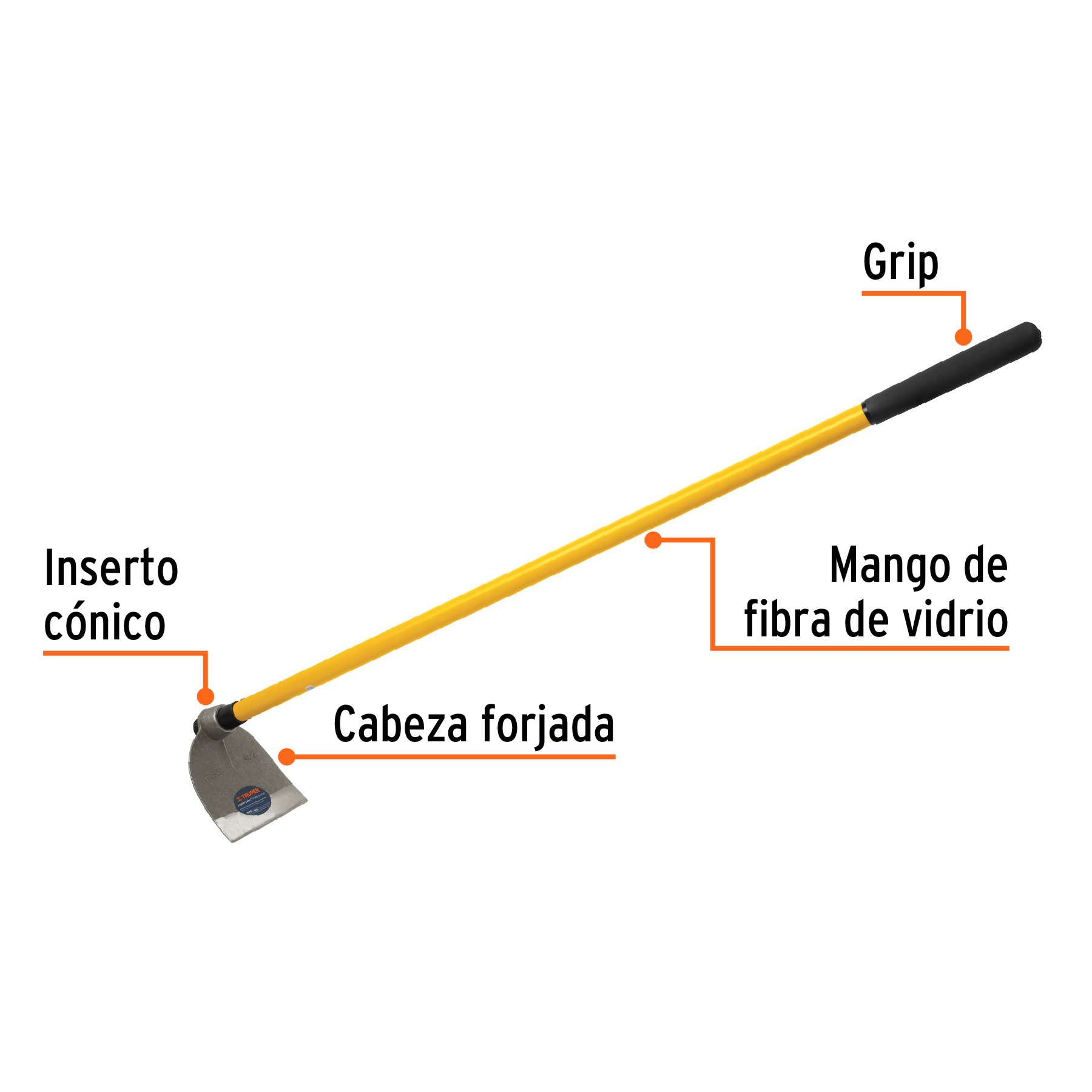Azadón Lane, No.2, mango 54", 2 lb