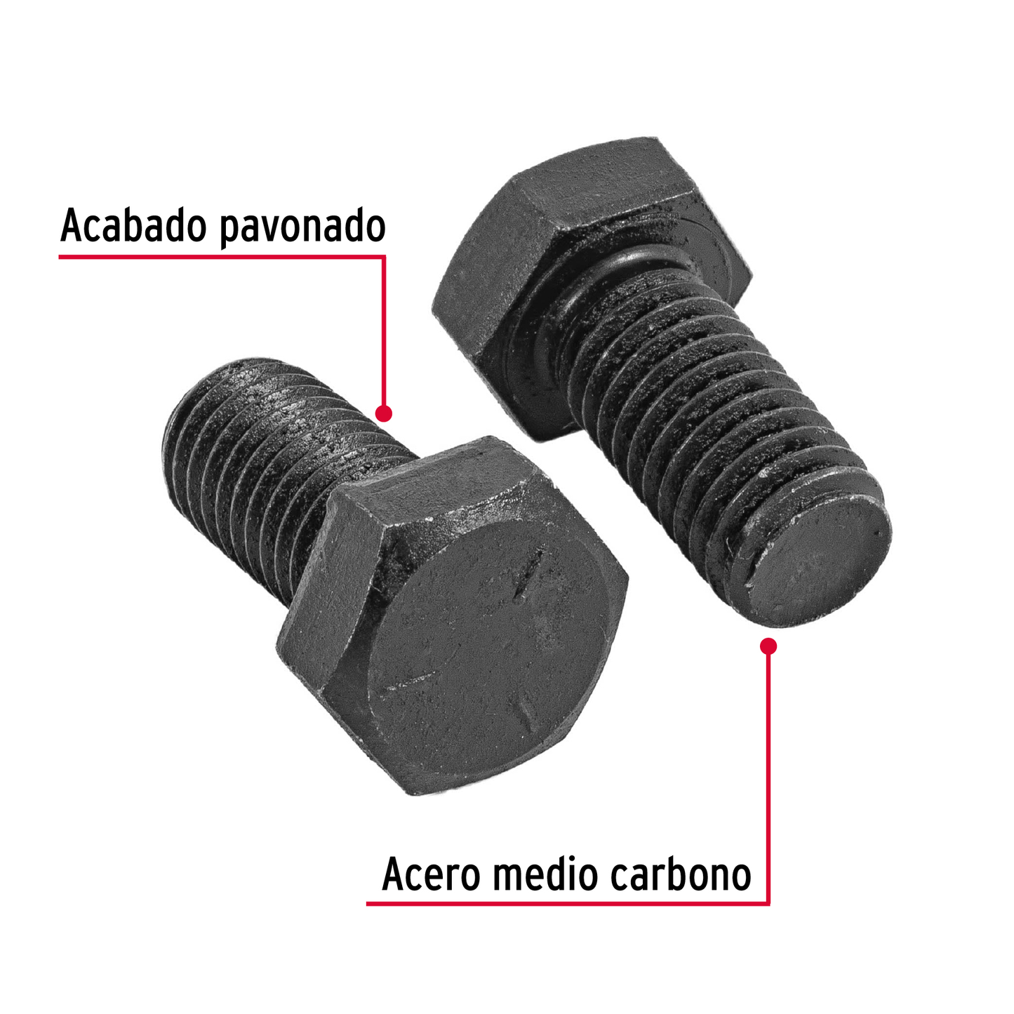 Tornillo Grado 5, 1/2 X 1", 40 piezas