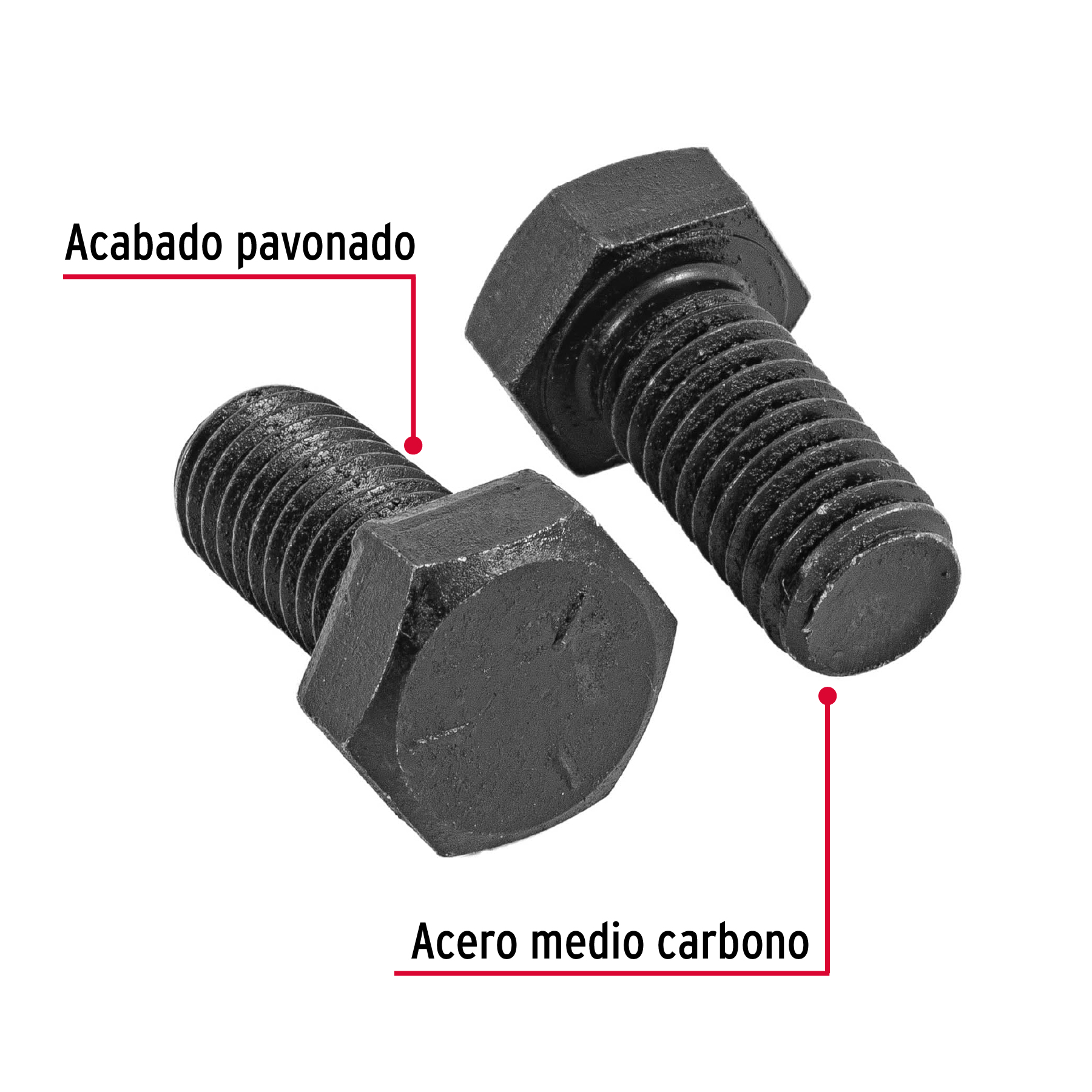 Tornillo Grado 5, 1/2 X 1", 40 piezas