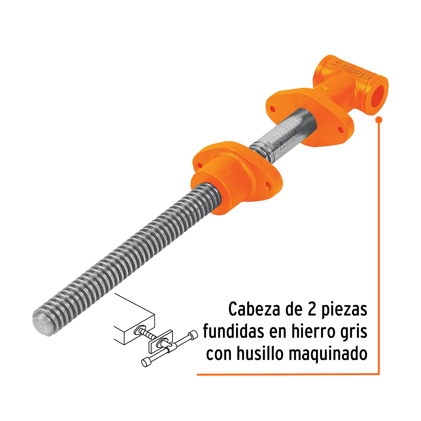 Tornillo de carpintero, 16"
