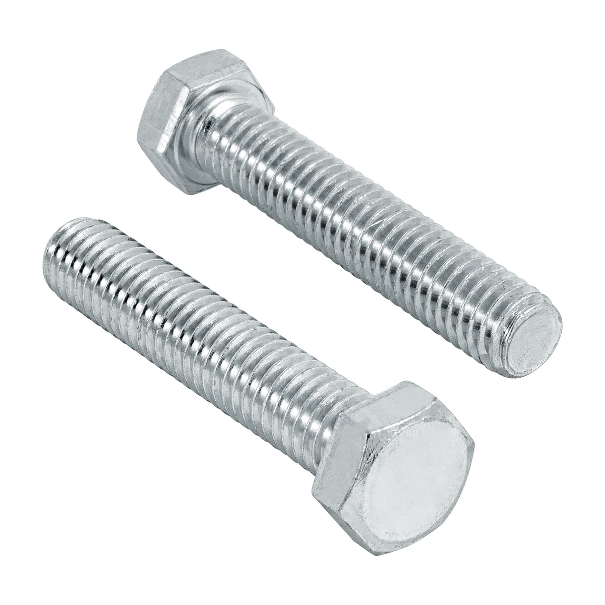Tornillo acero galvanizado tipo máquina 3/8x2", 60 pzas