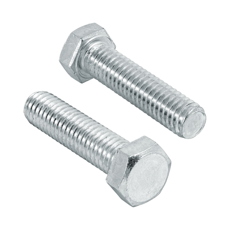 Tornillo acero galvanizado tipo máquina 3/8x1 1/2", 70 pzas