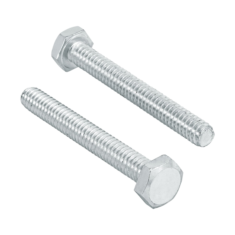 Tornillo acero galvanizado tipo máquina 1/4x2", 60 pzas