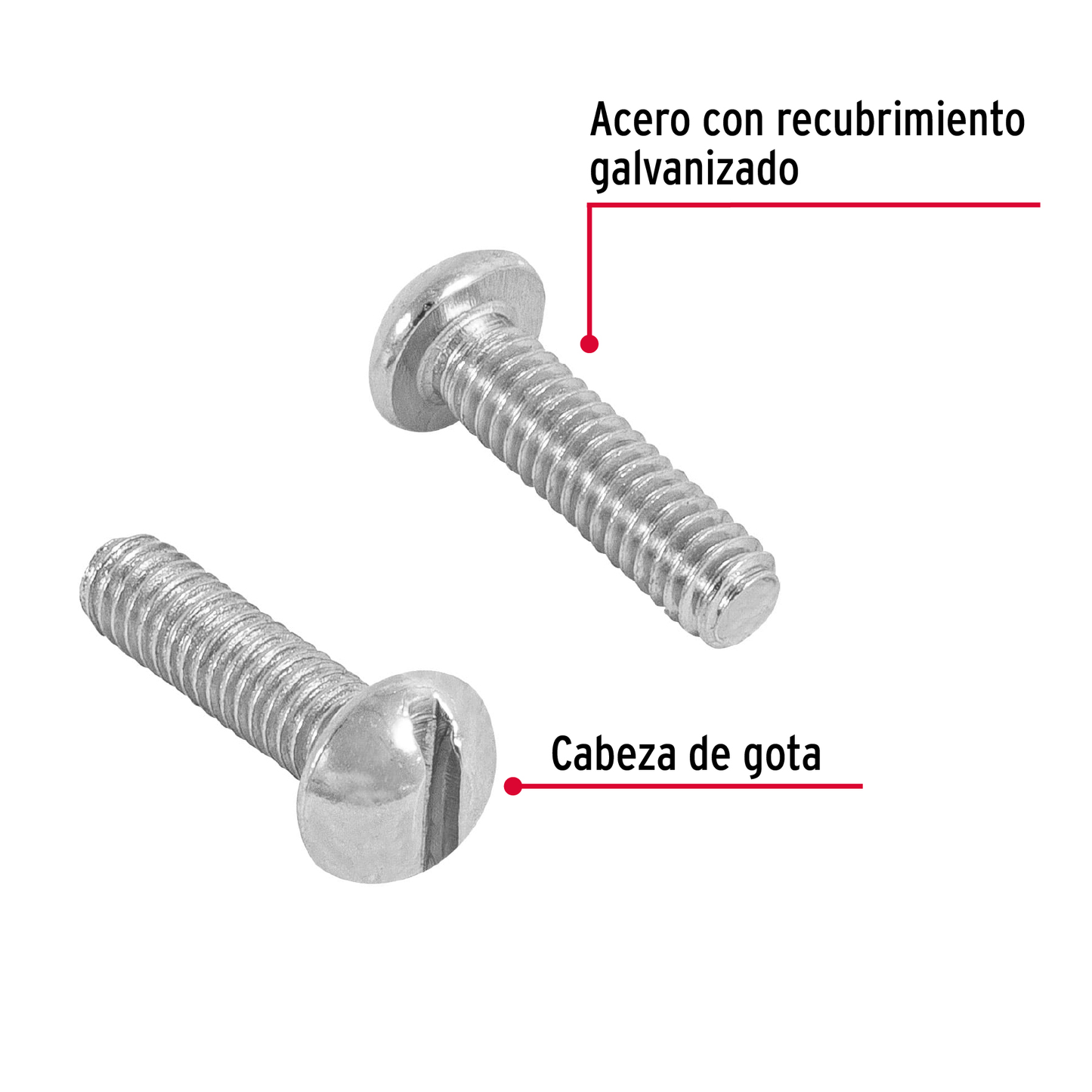 Tornillo acero galvanizado tipo estufa 5/32x5/8", 400 pzas