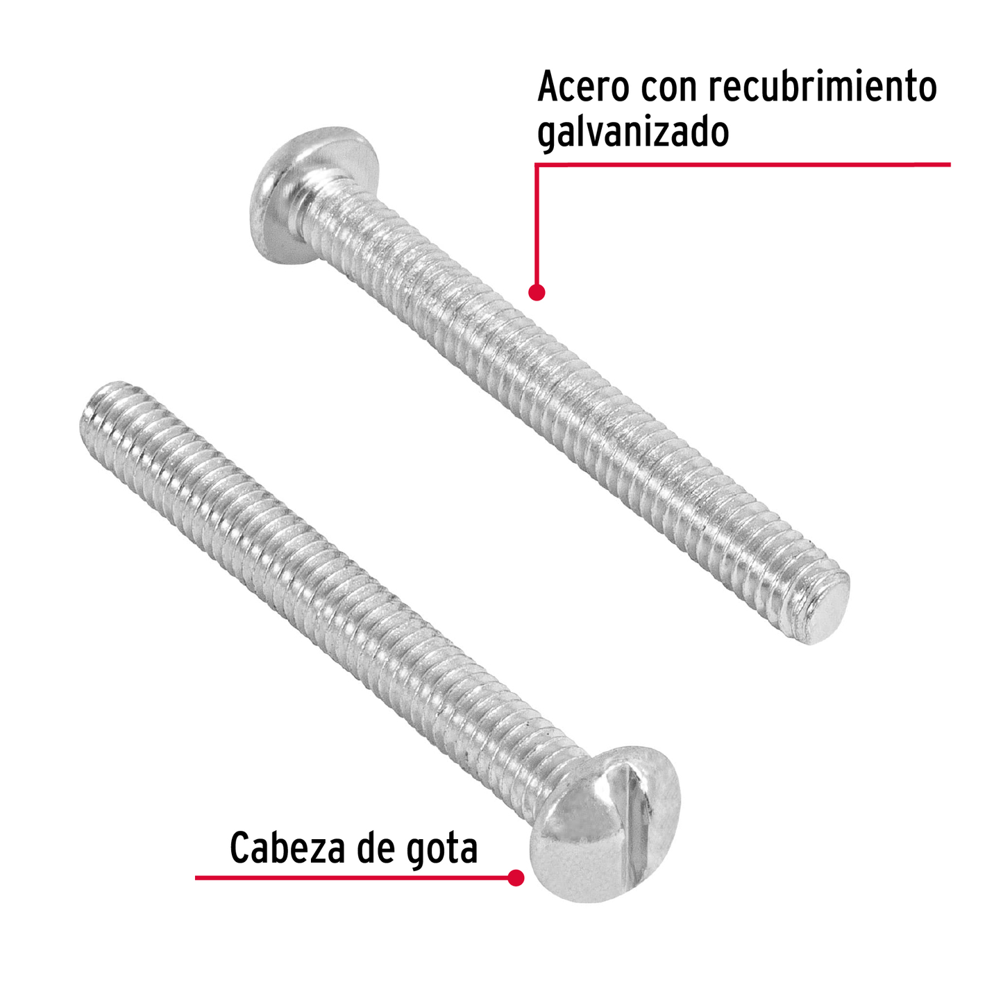 Tornillo acero galvanizado tipo estufa 5/32x1 1/2",200 pzas