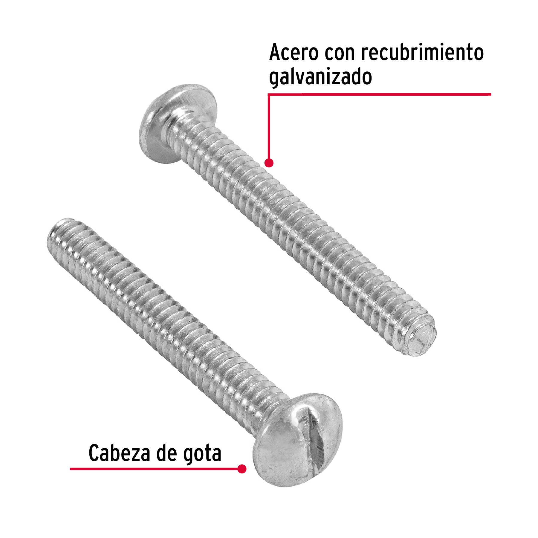 Tornillo acero galvanizado tipo estufa 3/16x1 1/2",150 pzas