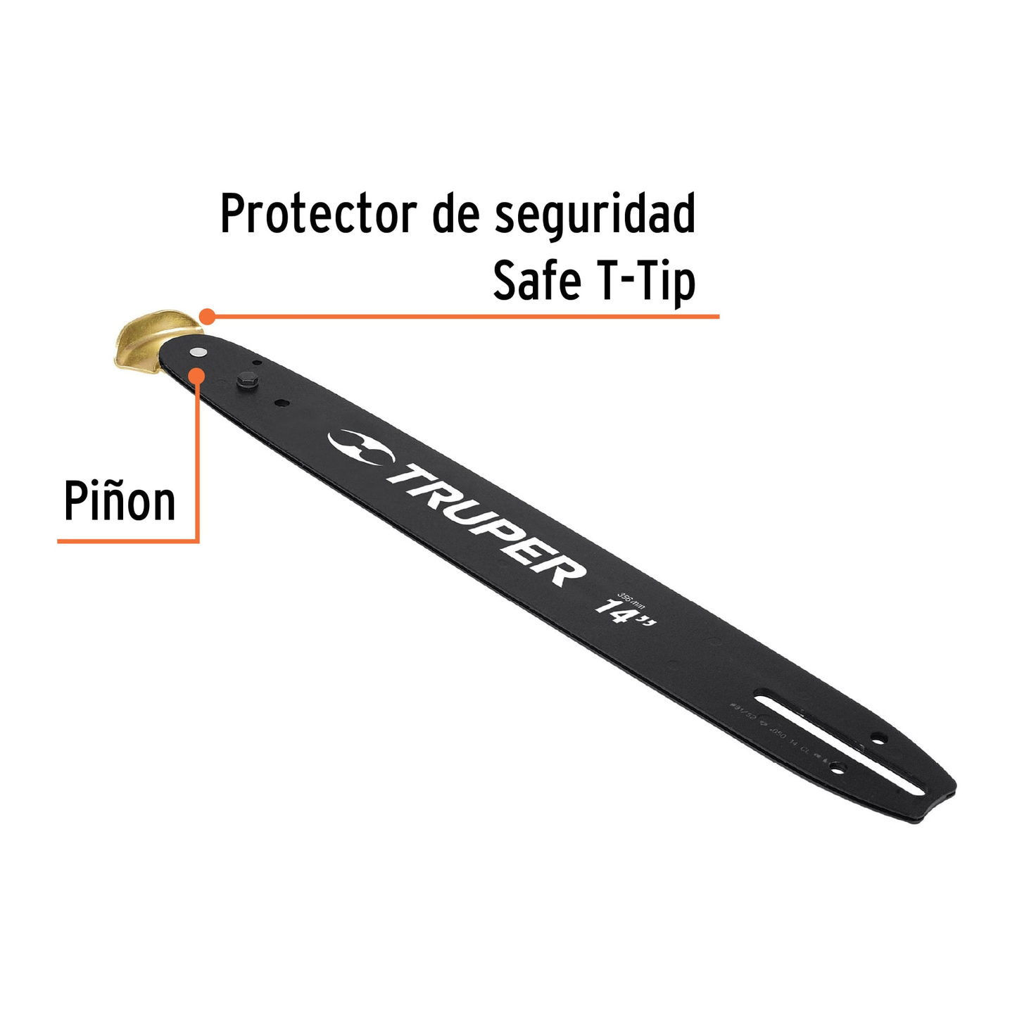 Barra de repuesto para motosierra 14"