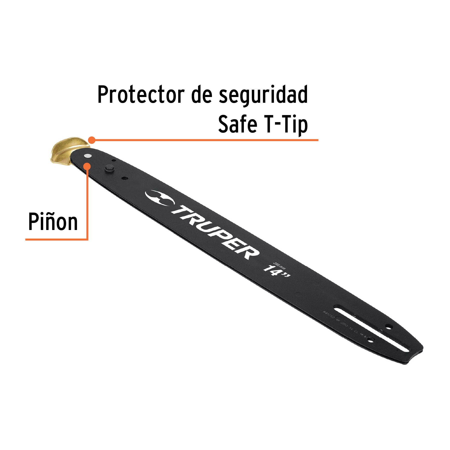 Barra de repuesto para motosierra 14"