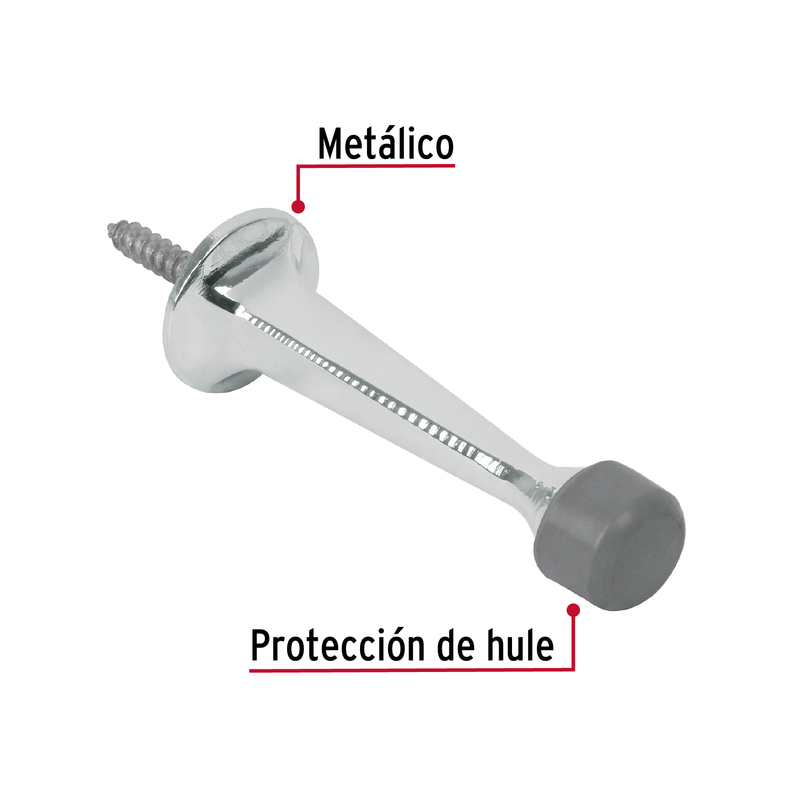 Tope recto de cromo