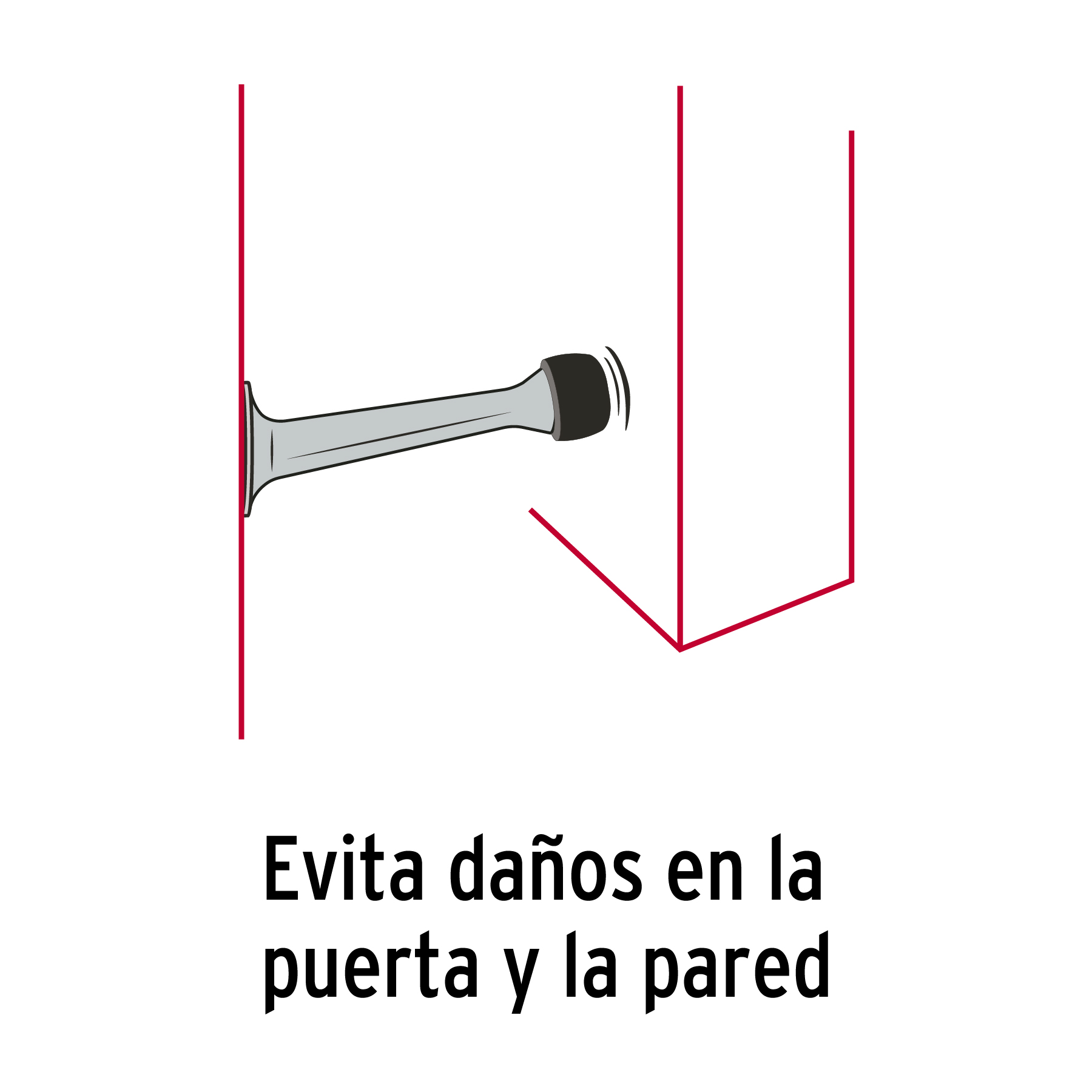 Tope recto de cromo