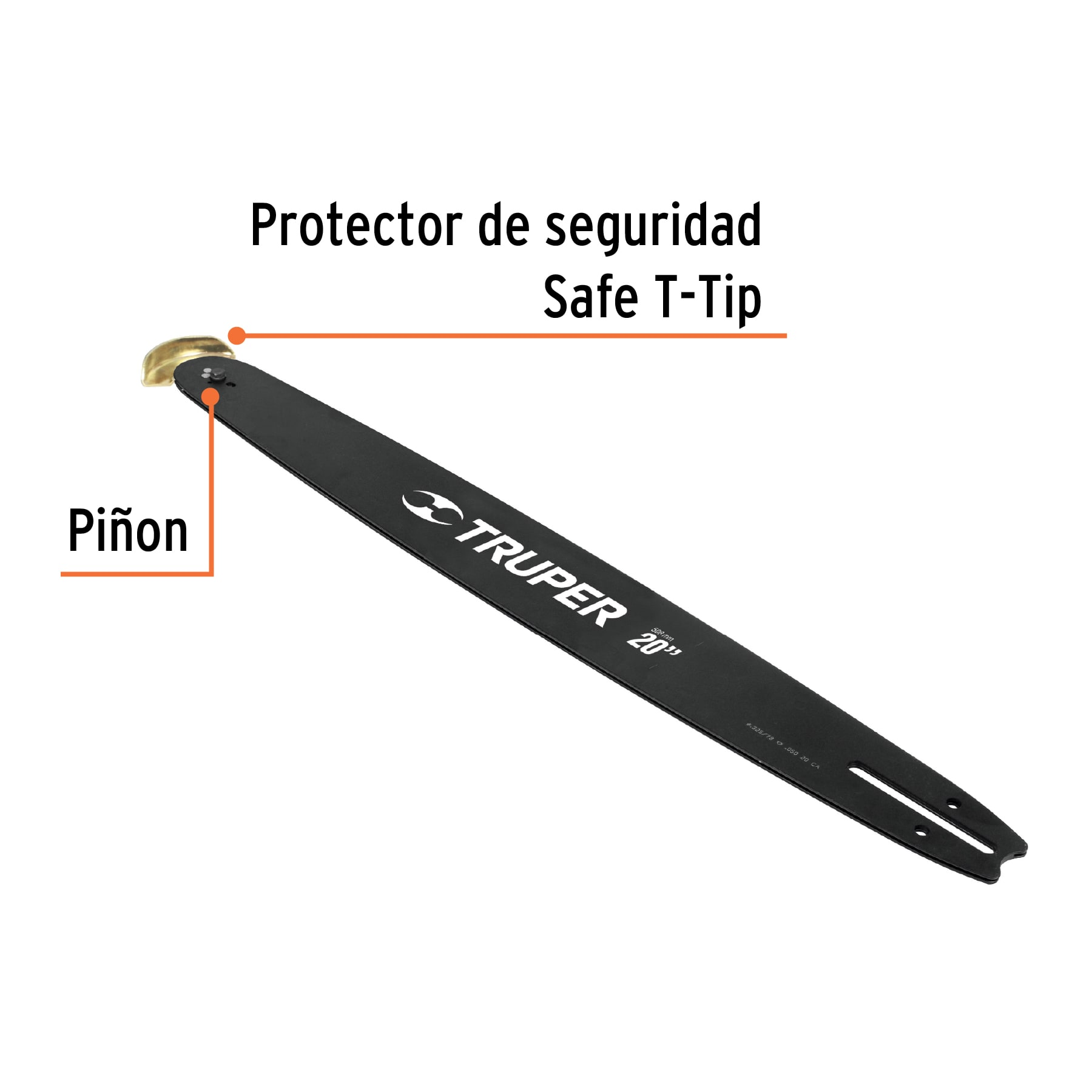 Barra de repuesto para motosierra 20"