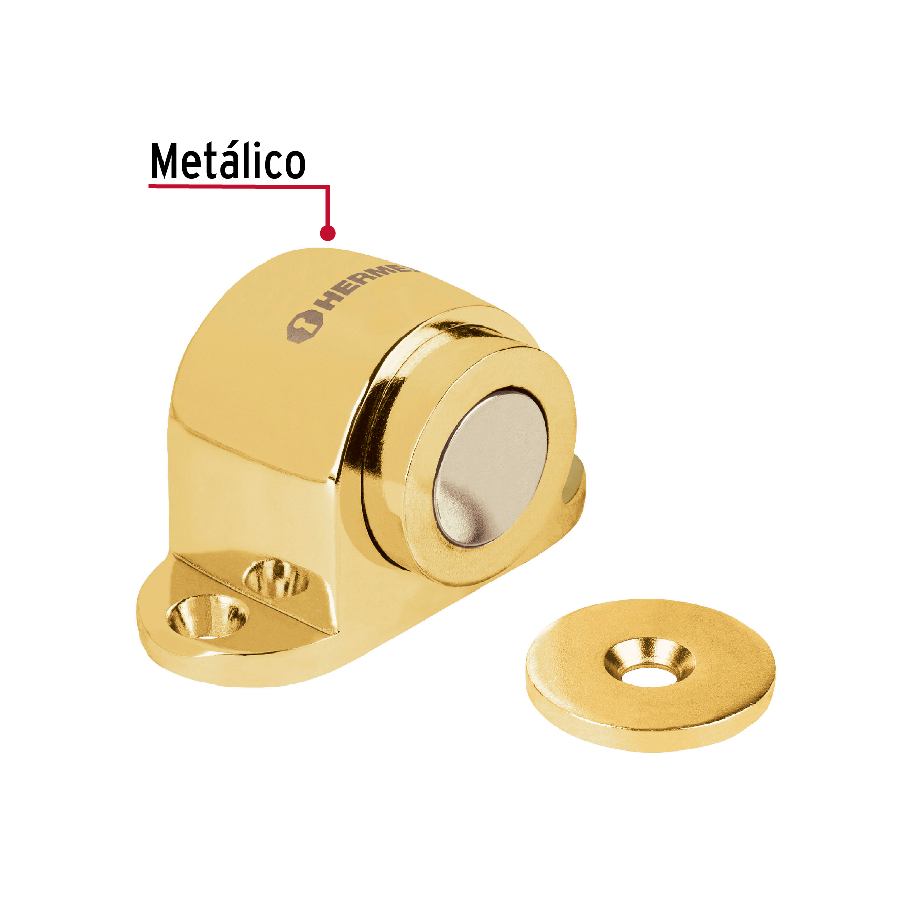 Tope magnético de latón