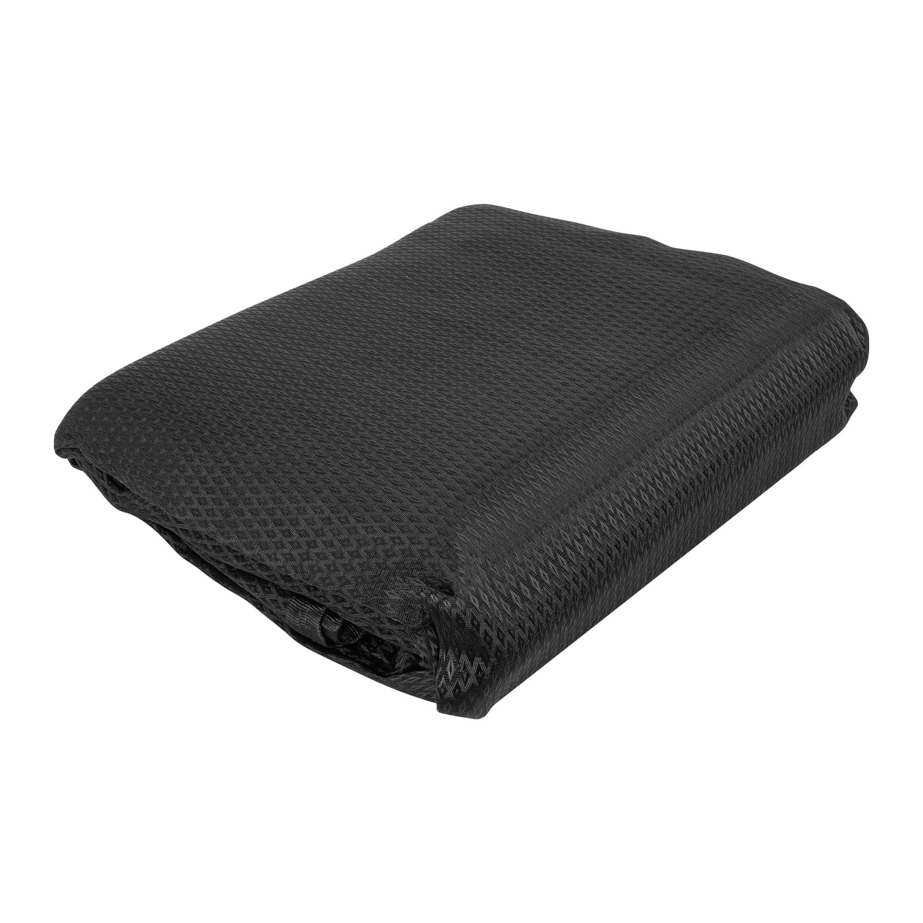 Toldo de polietileno, 80% sombra, 3.60 x 5 m, negro