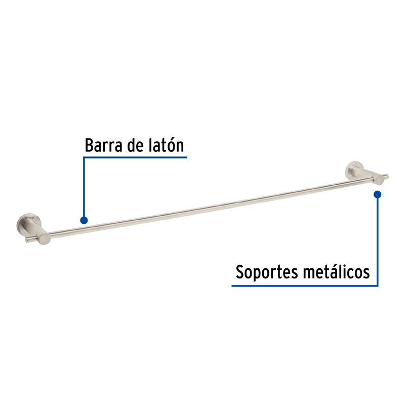 Toallero de barra, satinado, línea Element