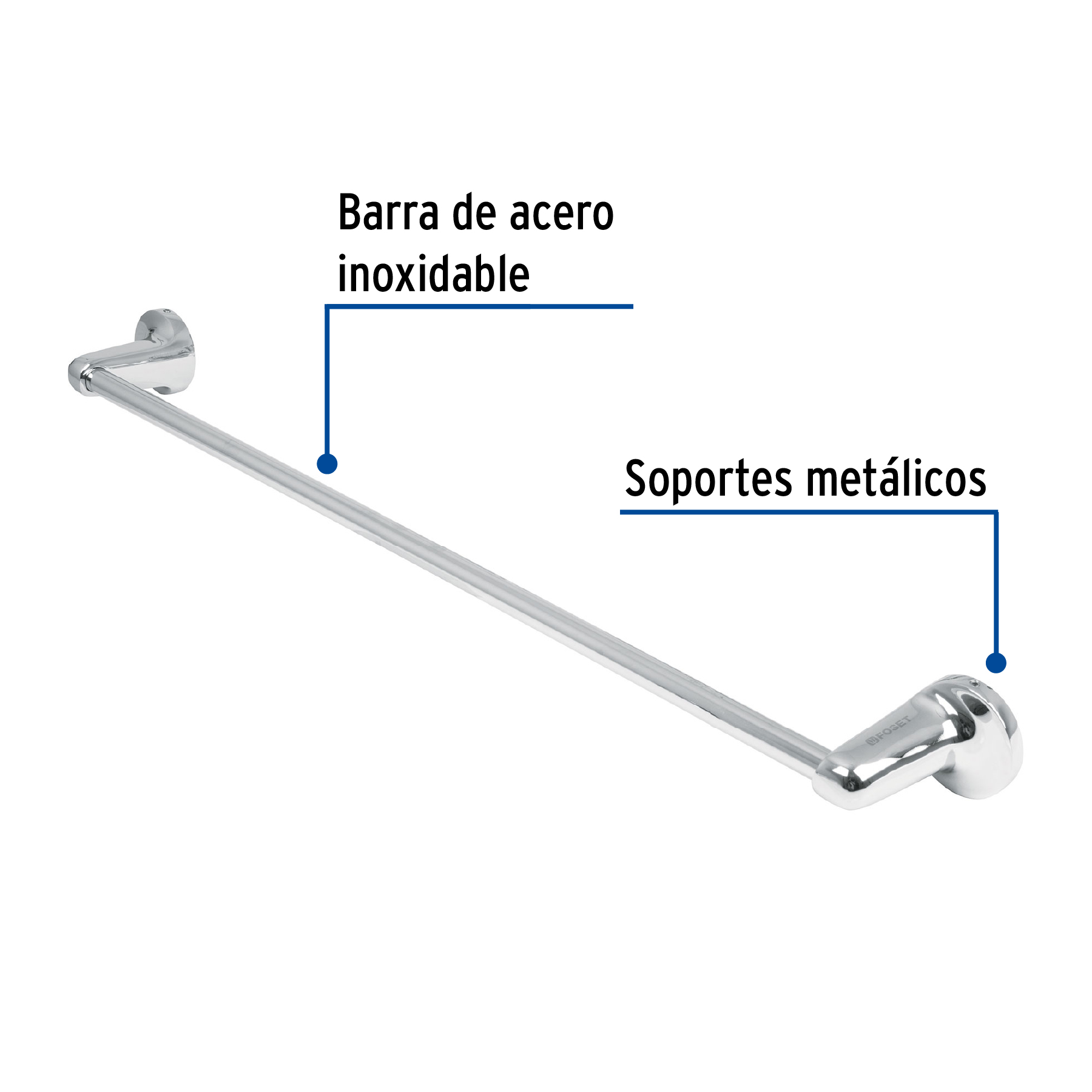 Toallero de barra, línea Aqua