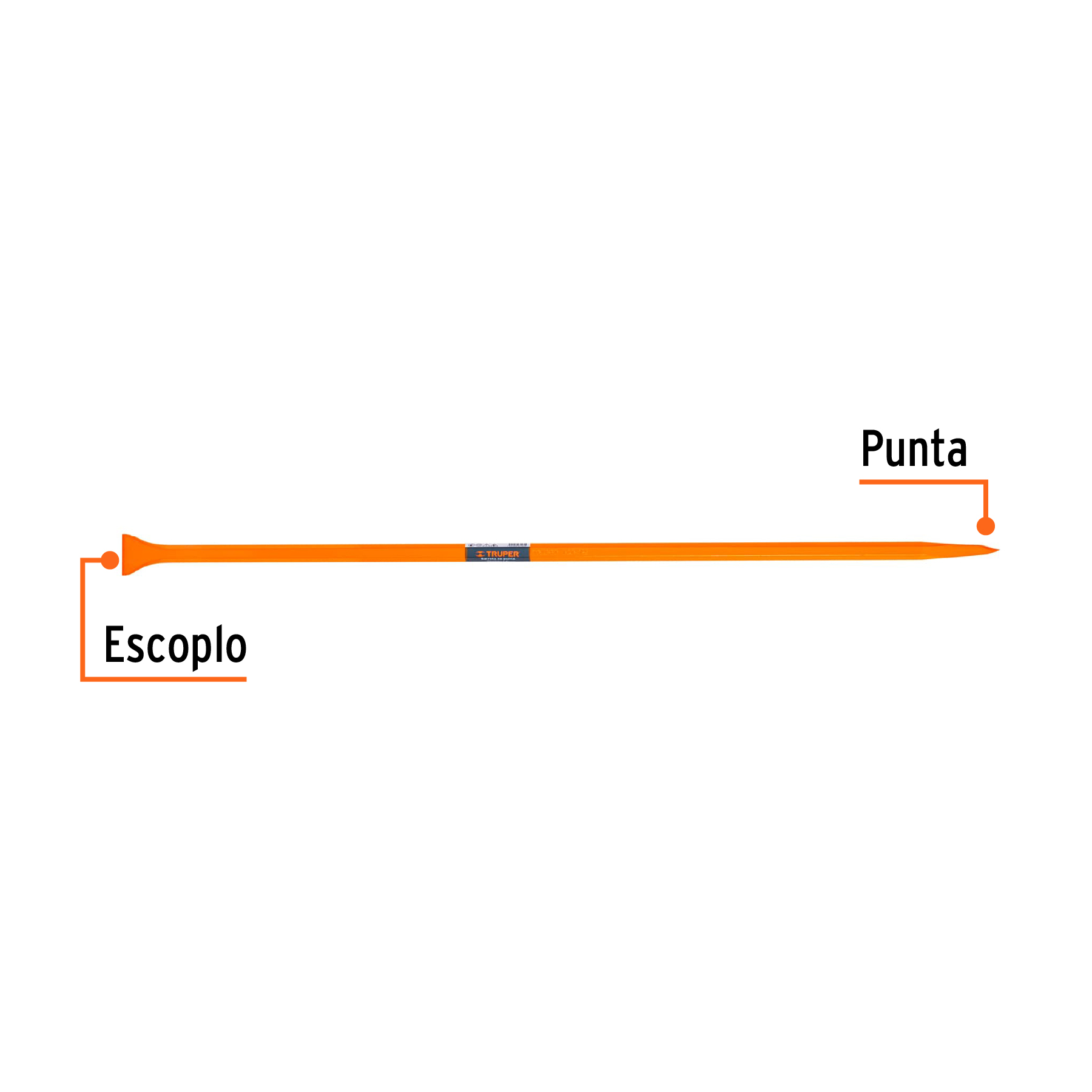 Barreta de punta de 7/8" x 125 cm