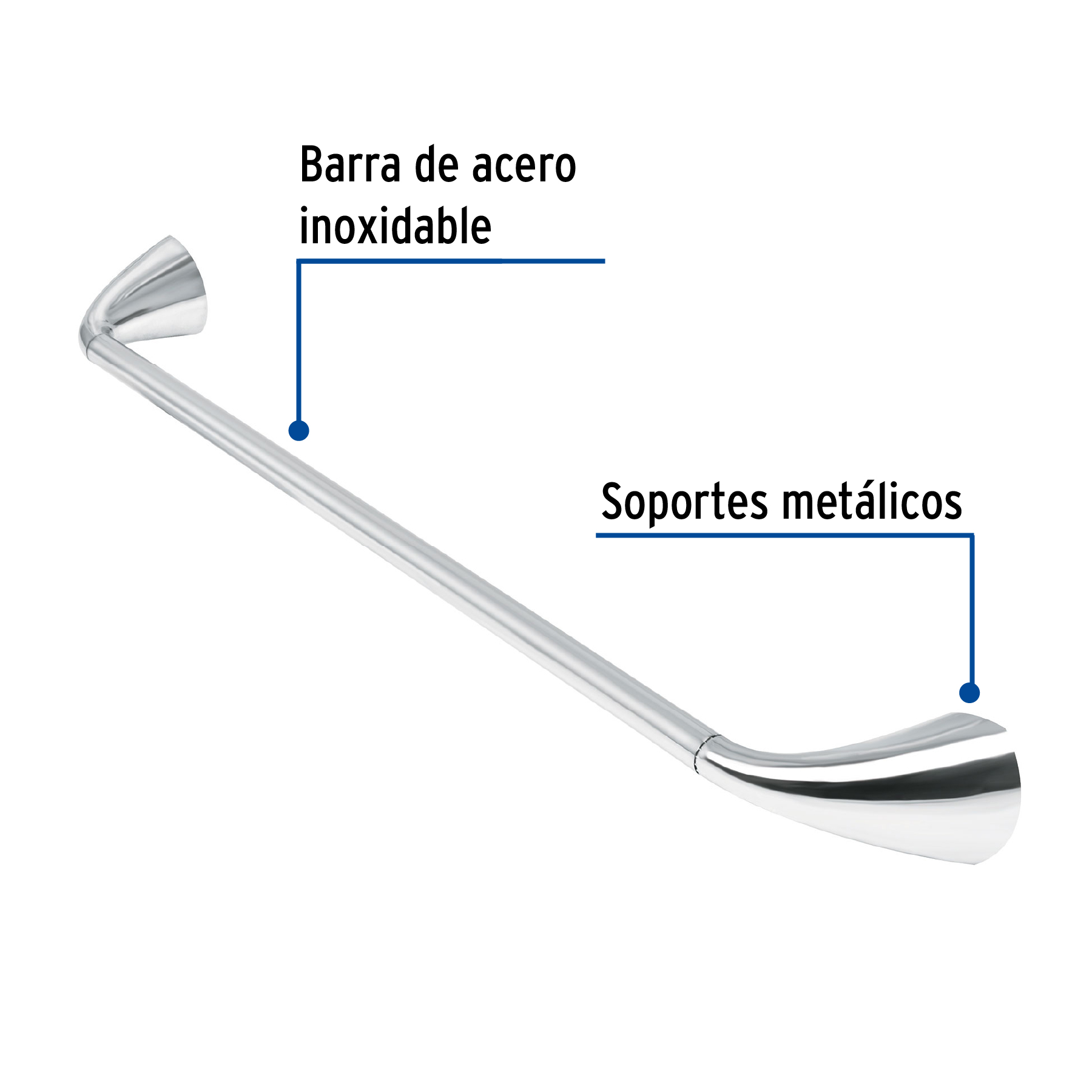 Toallero de barra, línea Aero