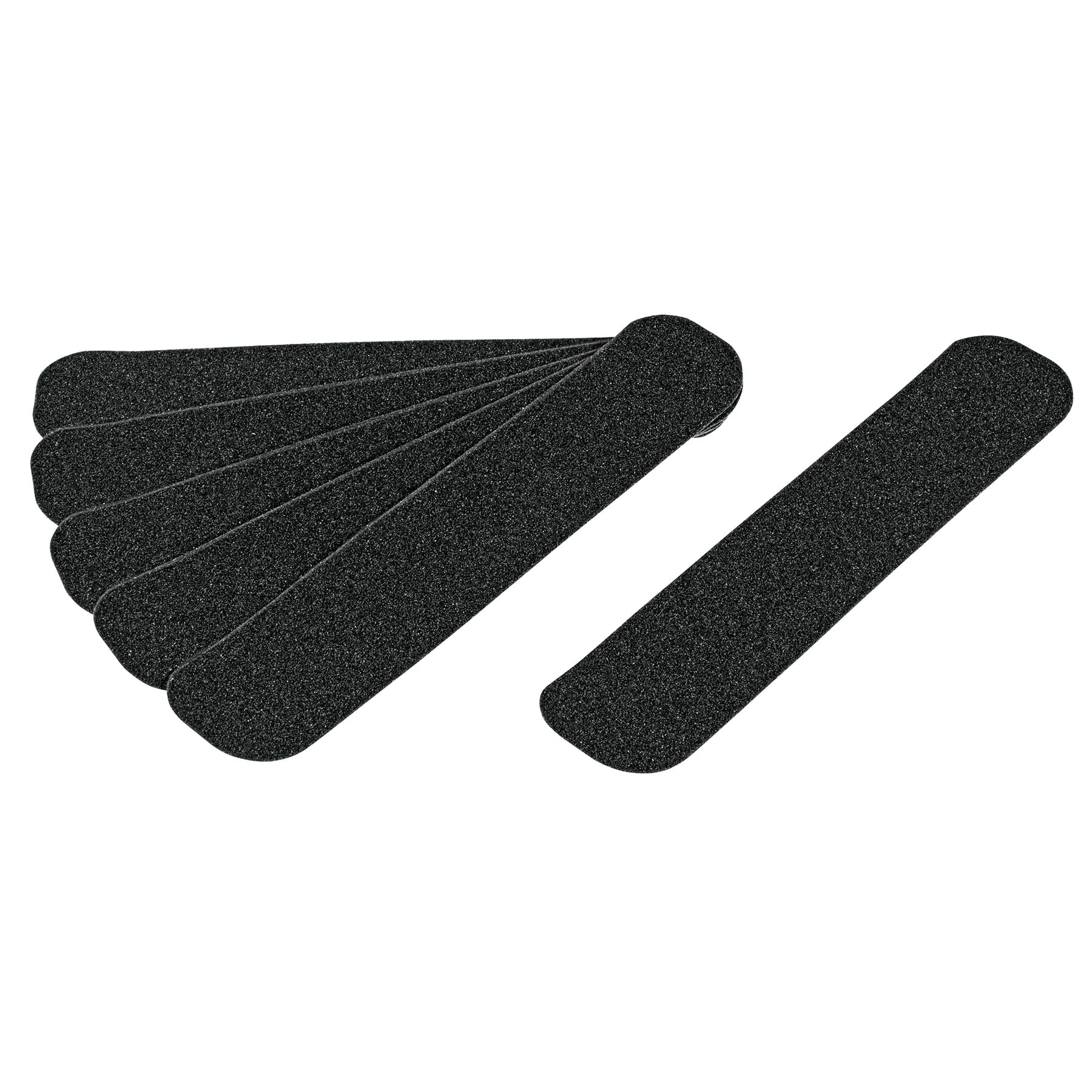 Tiras antiderrapantes con abrasivo, 50 mm, negras, 6 pzas