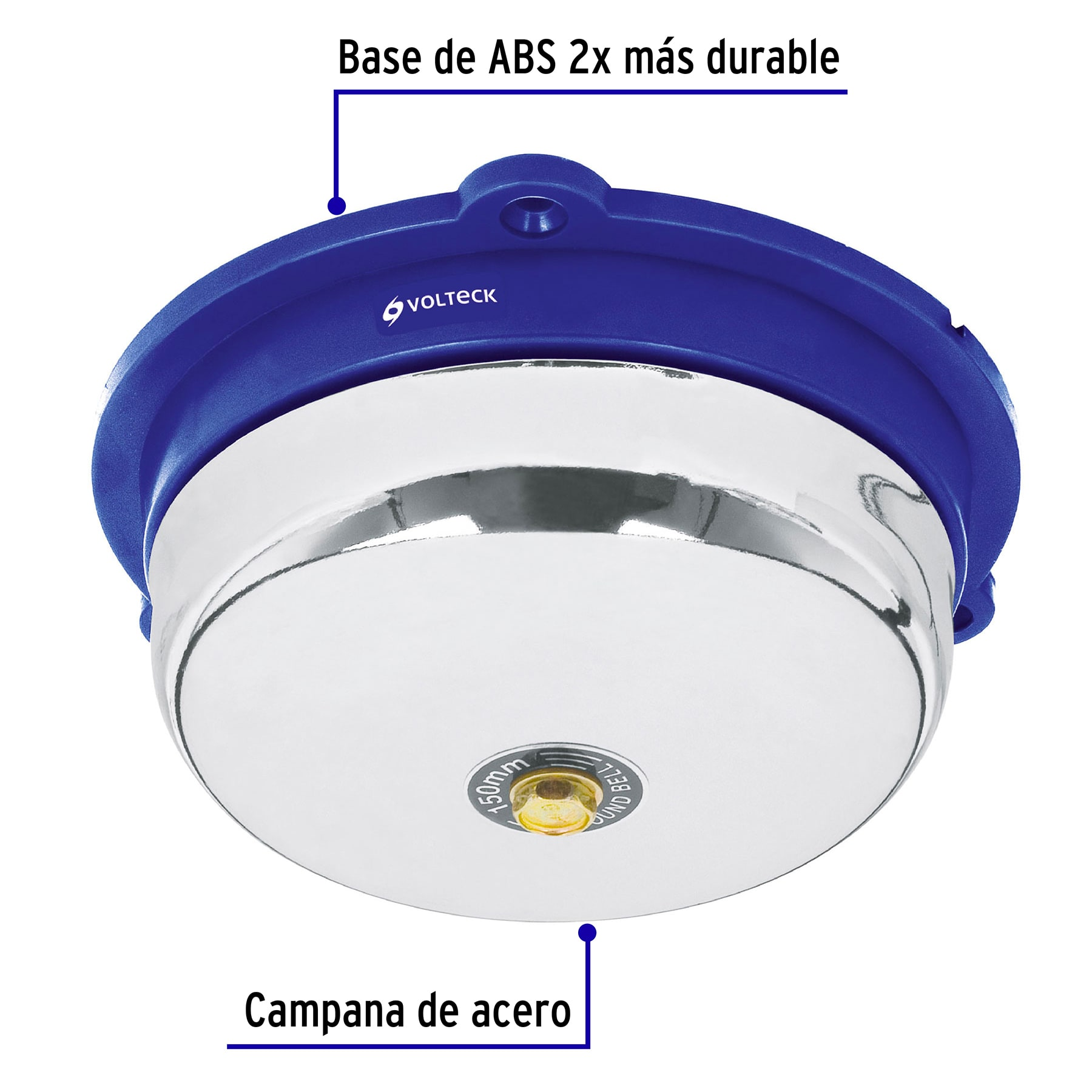 Timbre tipo campana, 6", Volteck