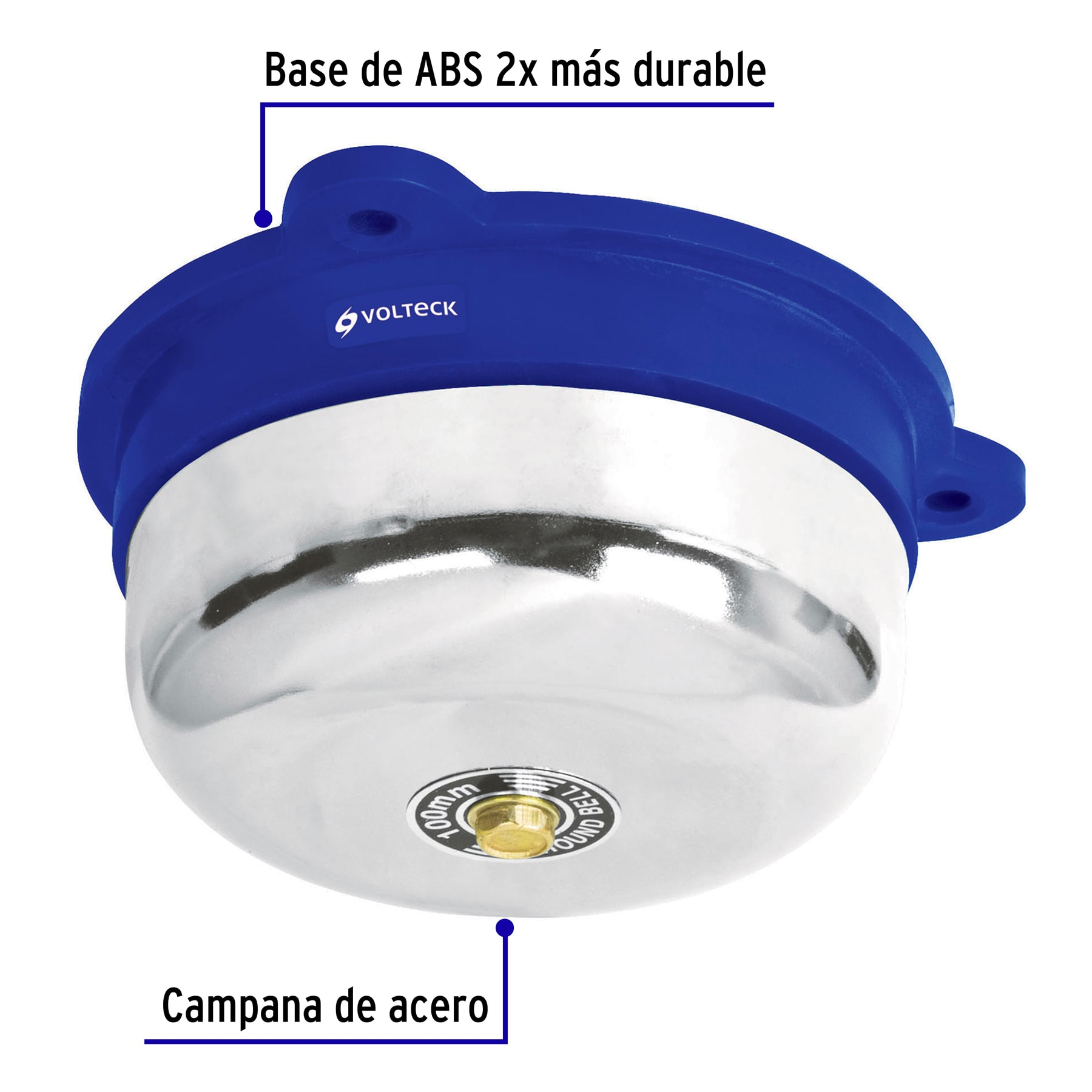 Timbre tipo campana, 4", Volteck