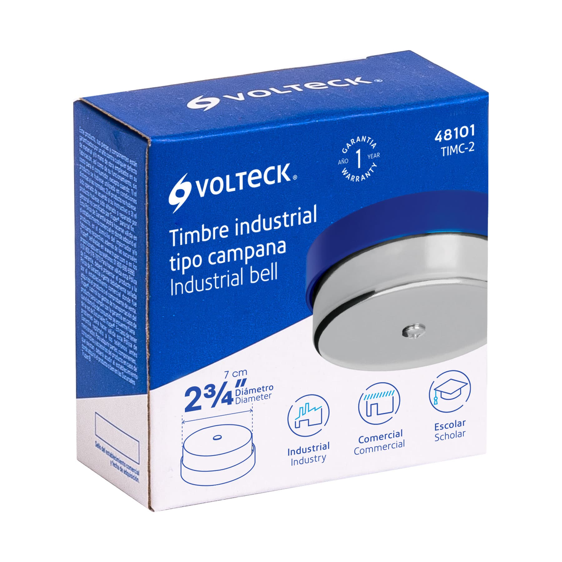 Timbre tipo campana, 2", Volteck