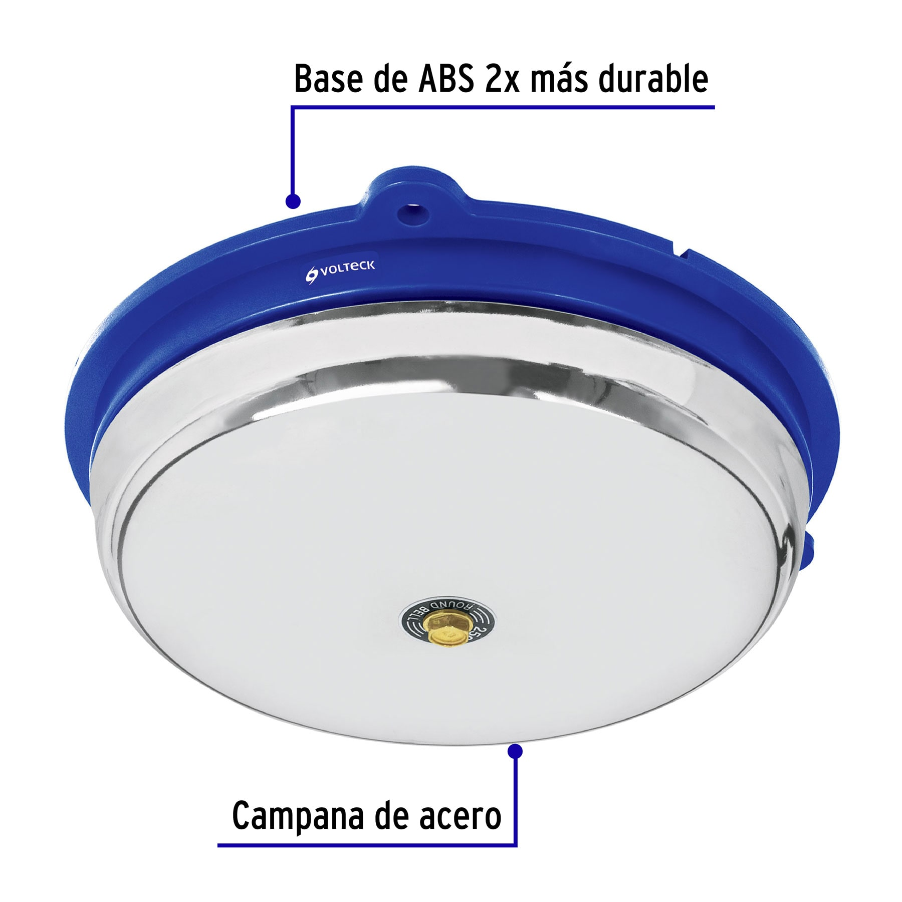 Timbre tipo campana, 10", Volteck