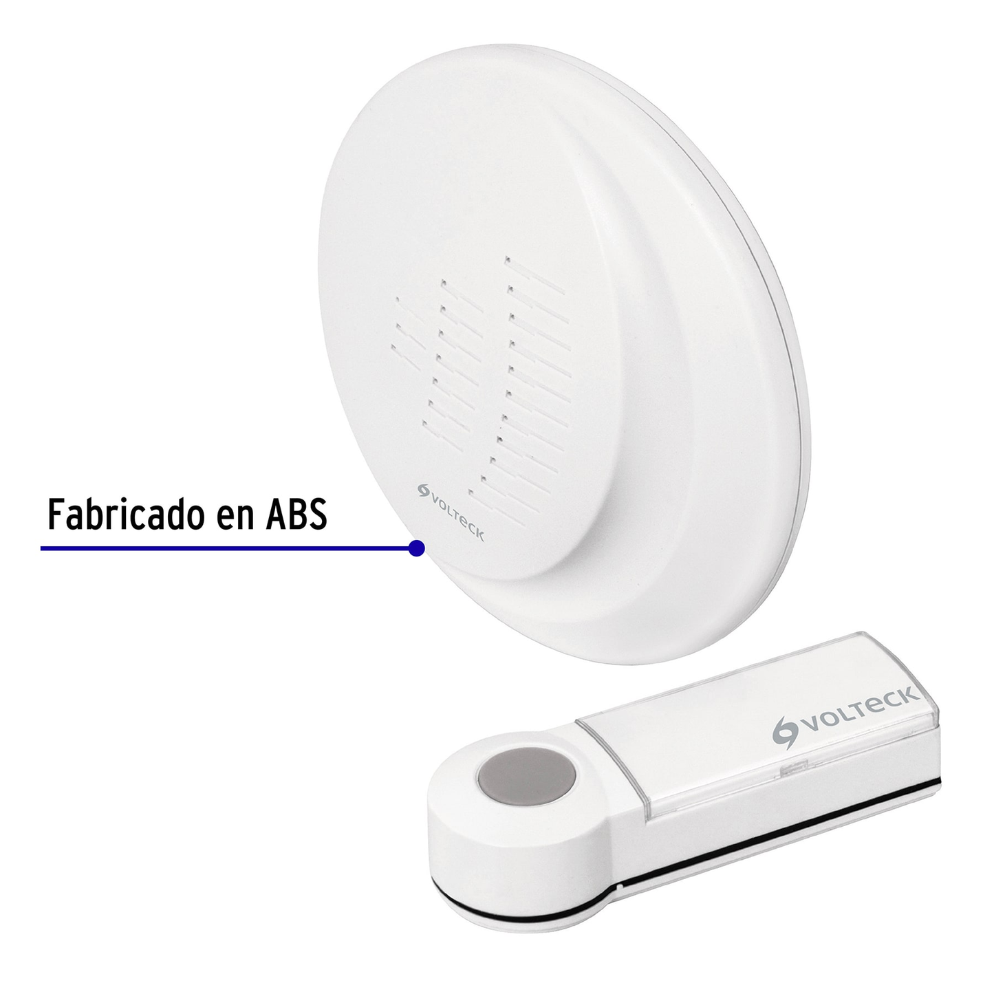Timbre inalámbrico, 1 control, alcance de 50 m.