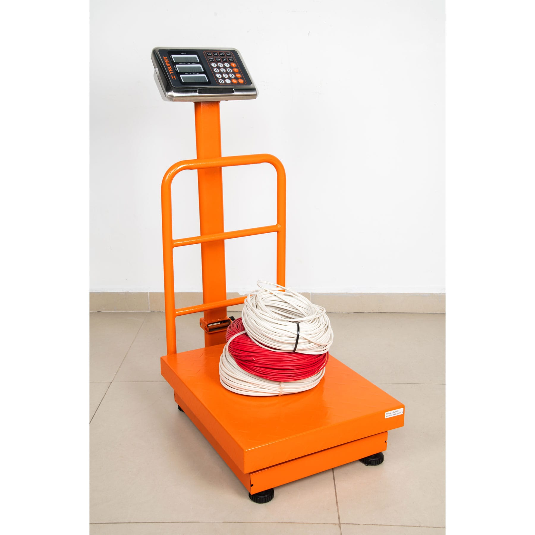 Báscula plegable de plataforma capacidad 200 Kg.